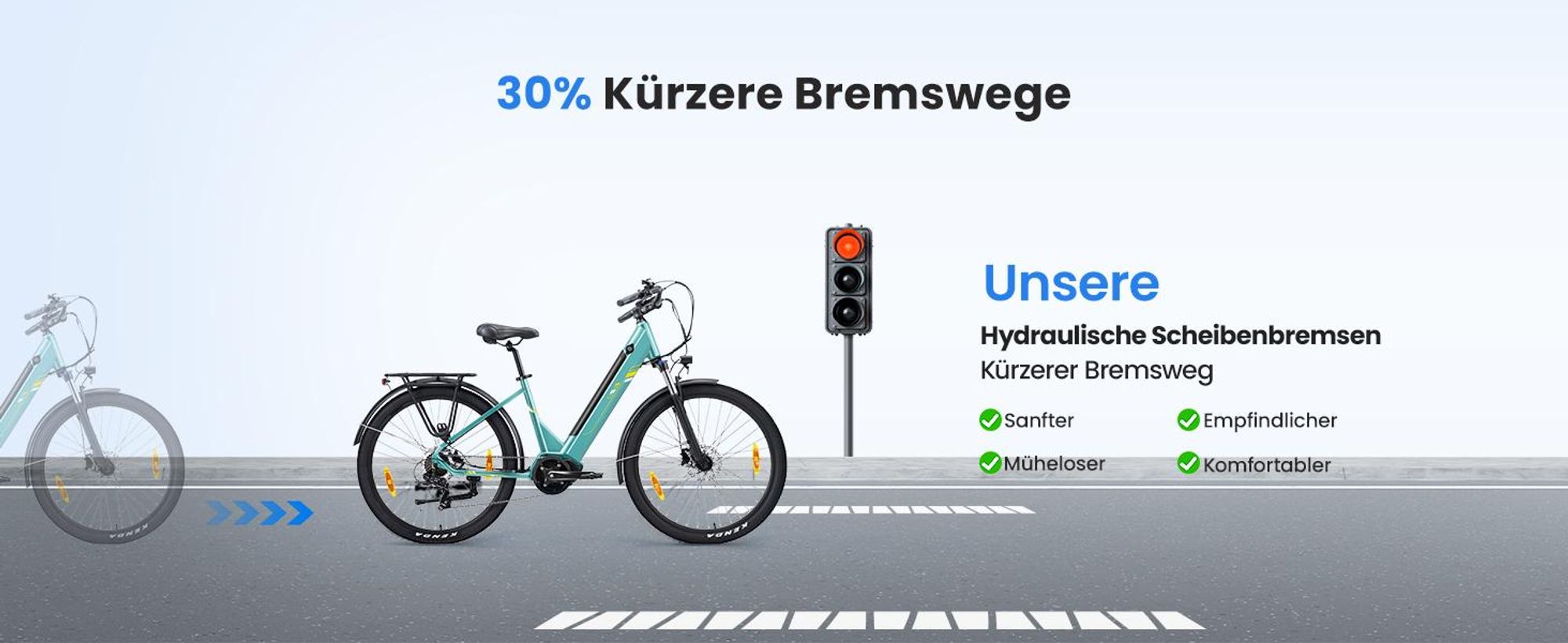 Touroll Urbano 3 E-Bike 250W, 540W Peak, 70Nm Drehmoment, 120km Reichweite, Hydraulikbremsen, Shimano 7-Gang