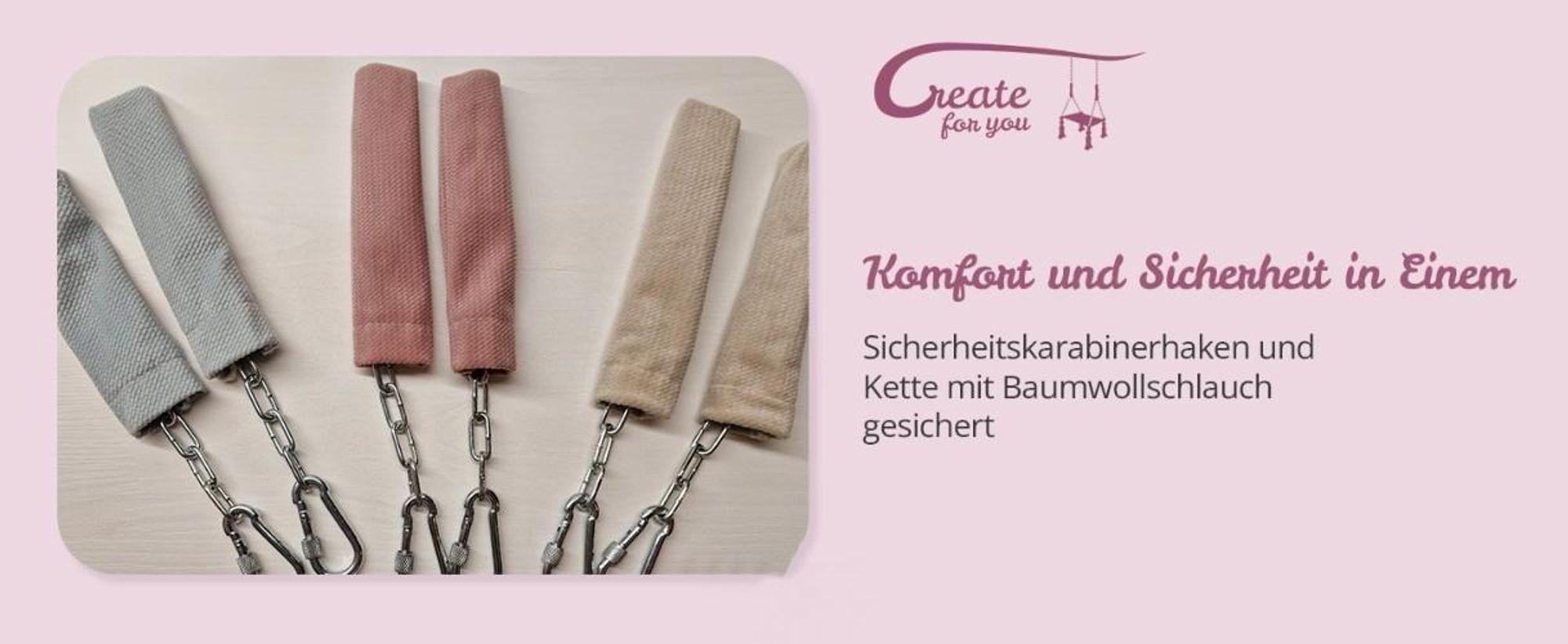 Create for you® - Kinderschaukel Indoor, Babyschaukel Türrahmen aus Holz, Grau