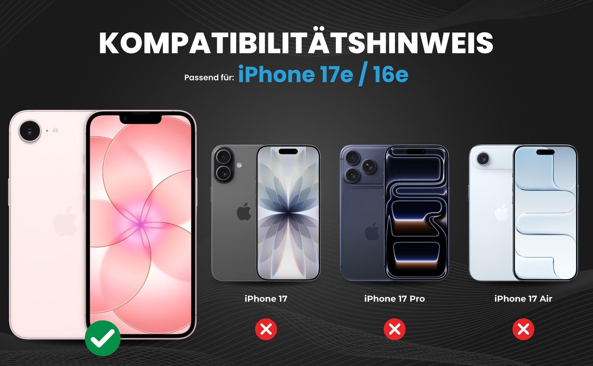 Kompatibilitätshinweise Hülle für Apple iPhone 17e