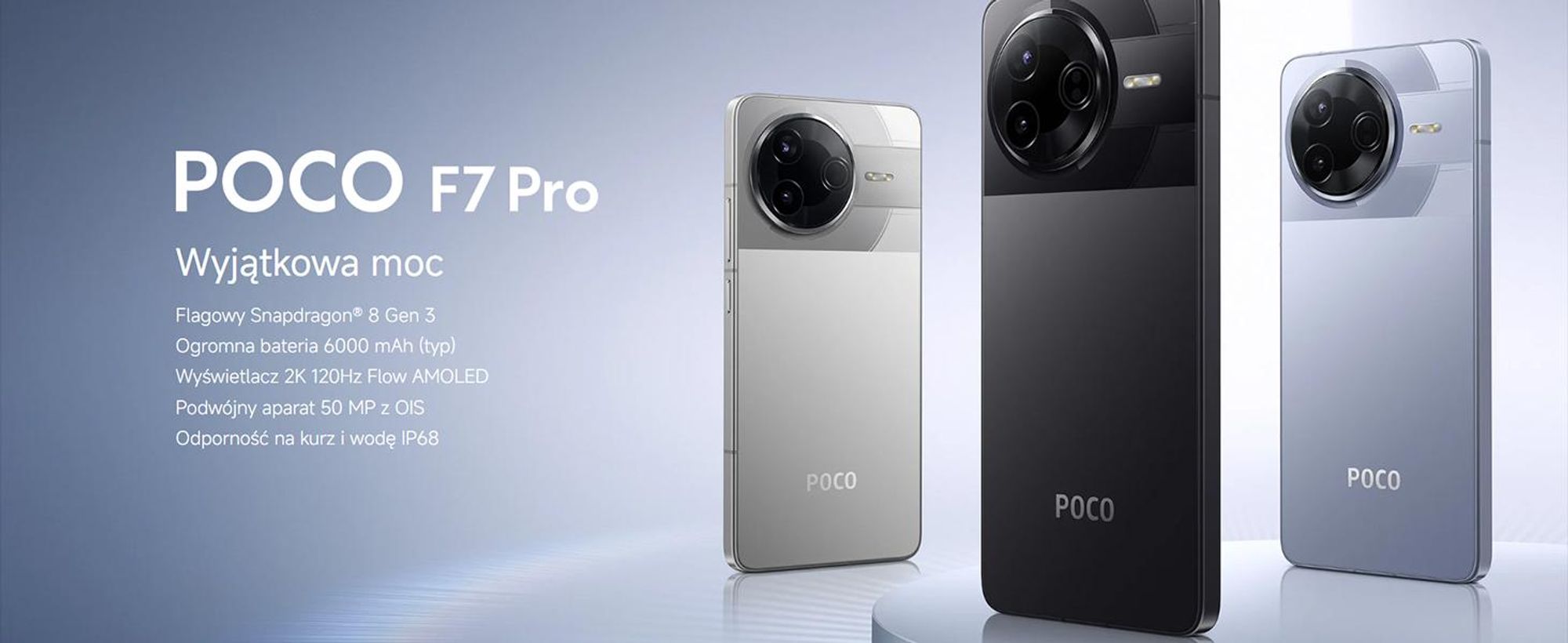 POCO F7 Pro, 16,9 cm (6.67"), 3200 x 1440 px, 12 GB, 512 GB, 50 MP, Niebieski