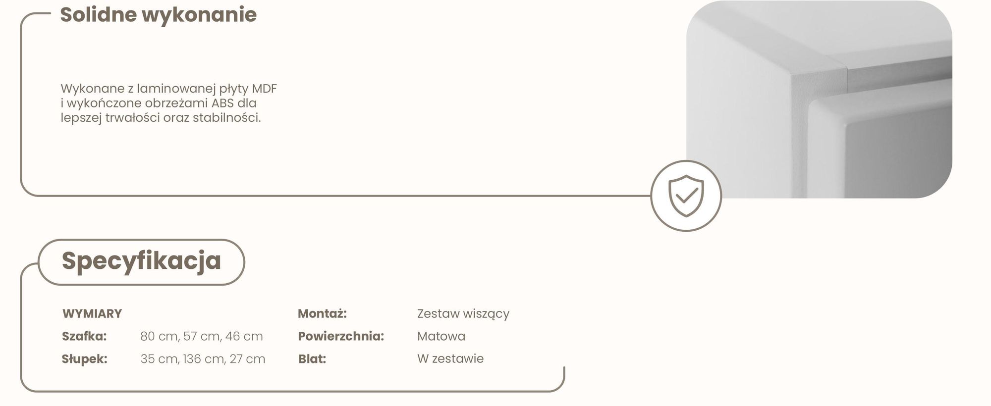 RODAN, szafka łazienkowa, szafka pod umywalkę, meble łazienkowe, szafka z szufladami