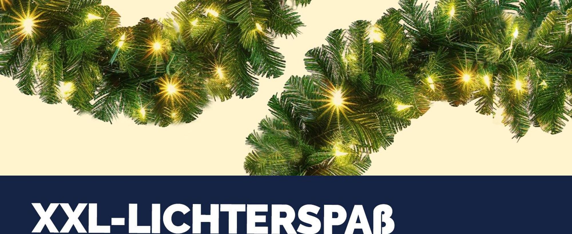 CASARIA Weihnachtsgirlande mit Beleuchtung 5m 100 LEDs