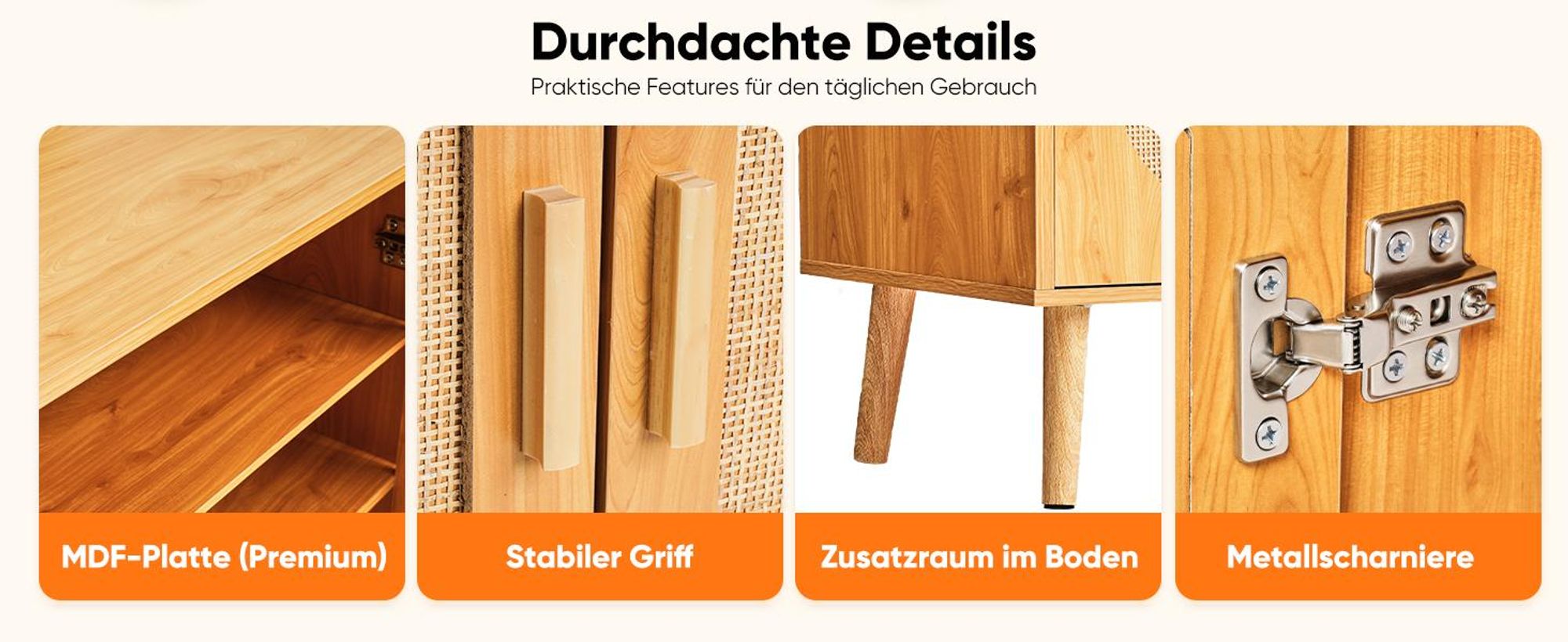 HOKEEPER Schuhschrank aus Holz, Schmaler Doppeltür (87x40x100cm),Shoe Cabinet, Schuhkipper für bis zu 24 Paar Schuhe, Schuhkommode