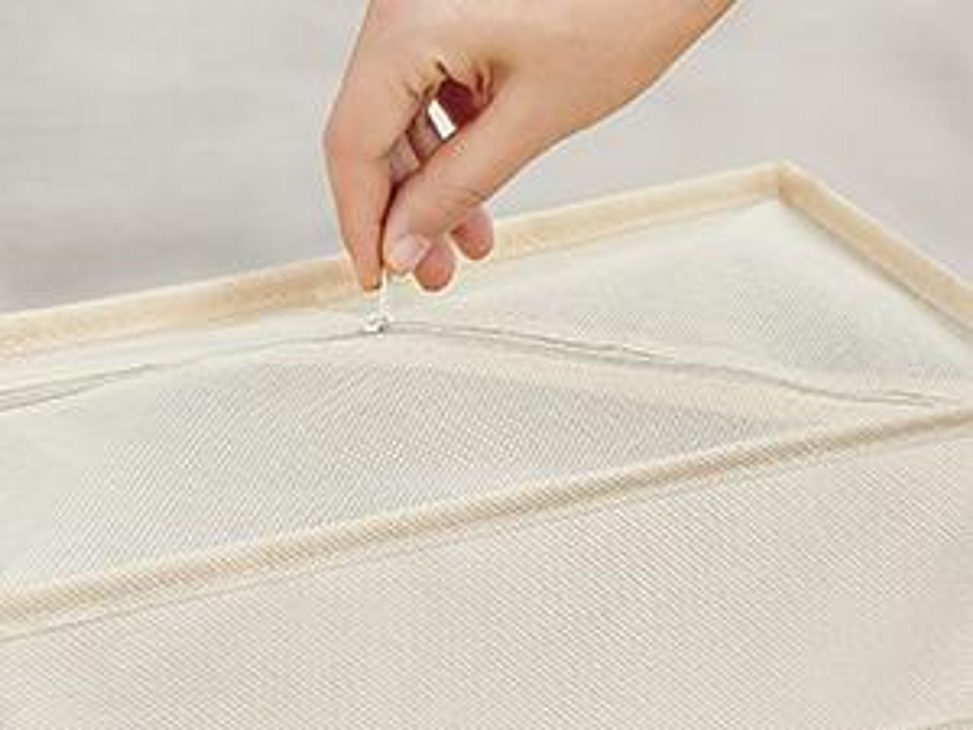 SONGMICS Unterwäsche-Organizer, Aufbewahrungsbox, 8er Set, faltbar, Beige