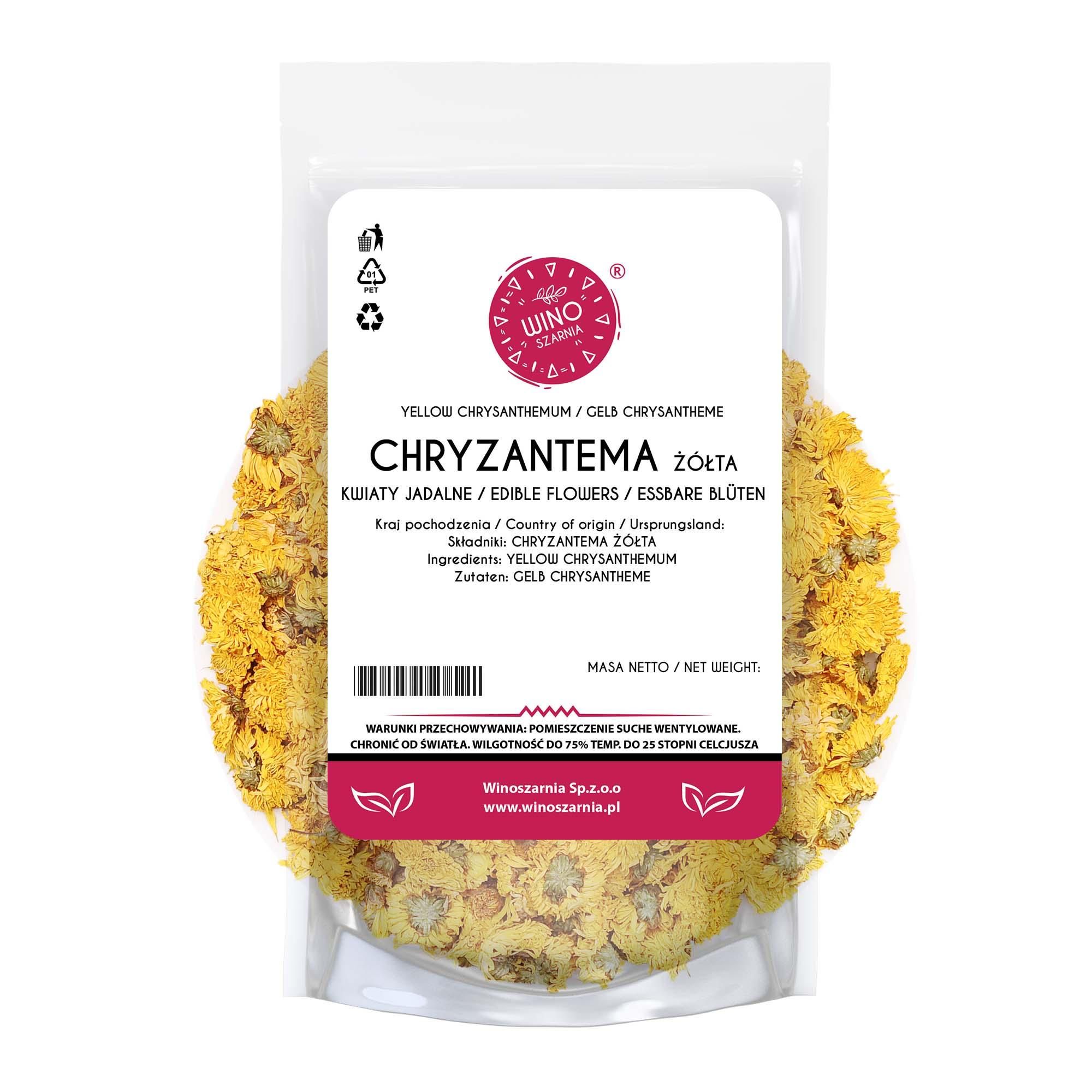 Fiori commestibili: fiori di crisantemo giallo - 50 g