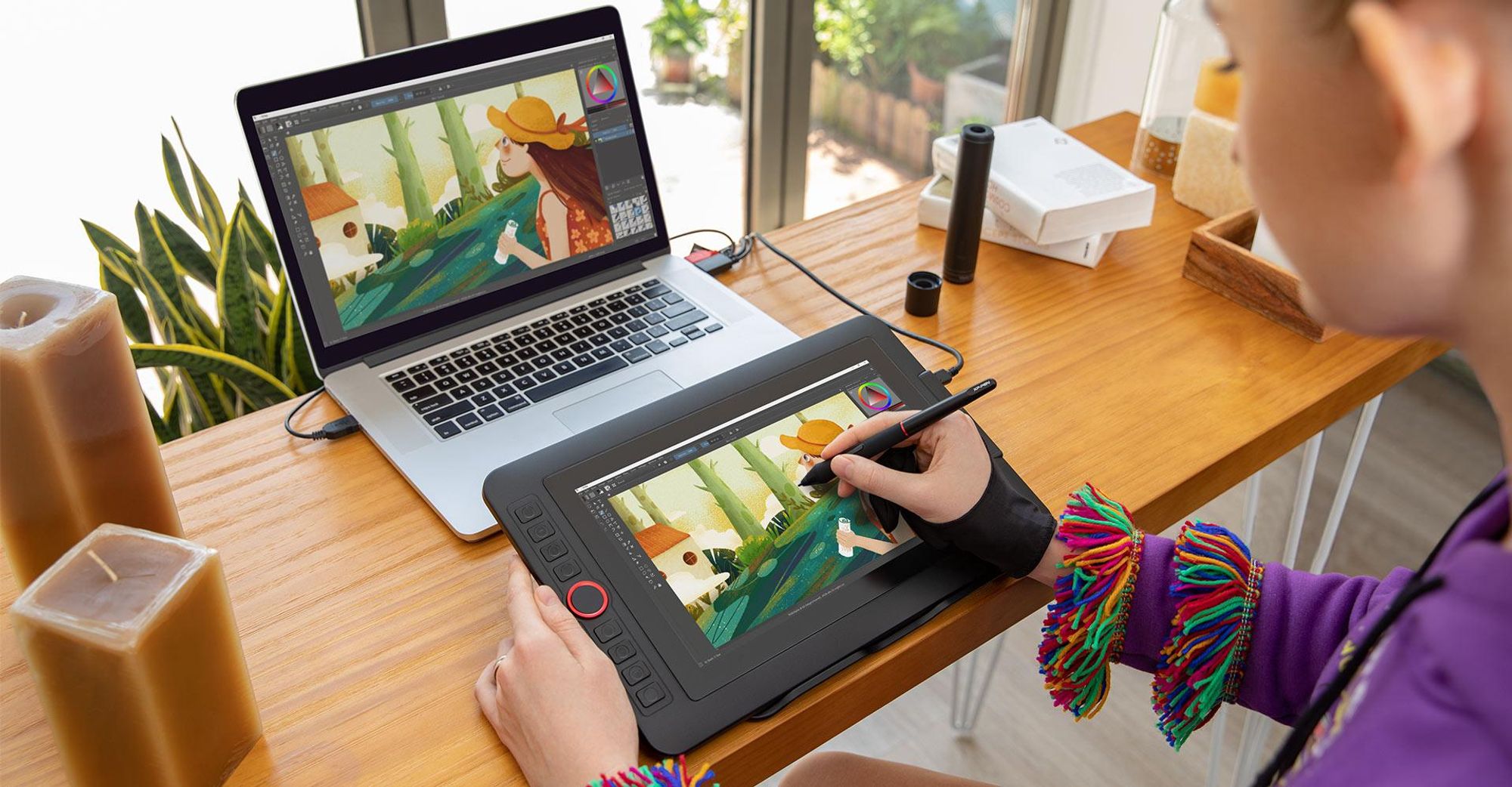 XPPen Artist 12 Pro, Kabelgebunden, 5080 lpi, 256,32 x 144,18 mm, USB, 1 cm, Stift