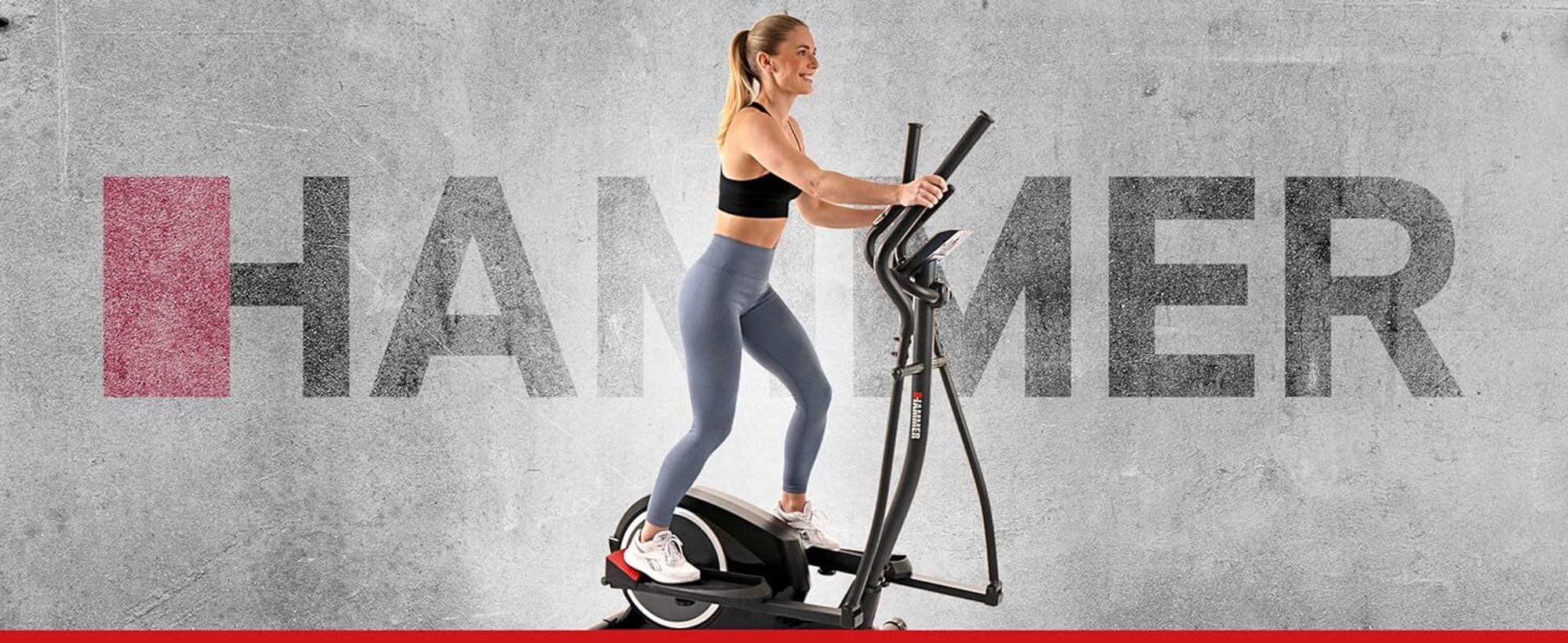 HAMMER Crosstrainer Crosstech XTR BT, 21 Programme, Kinomap, Zwift