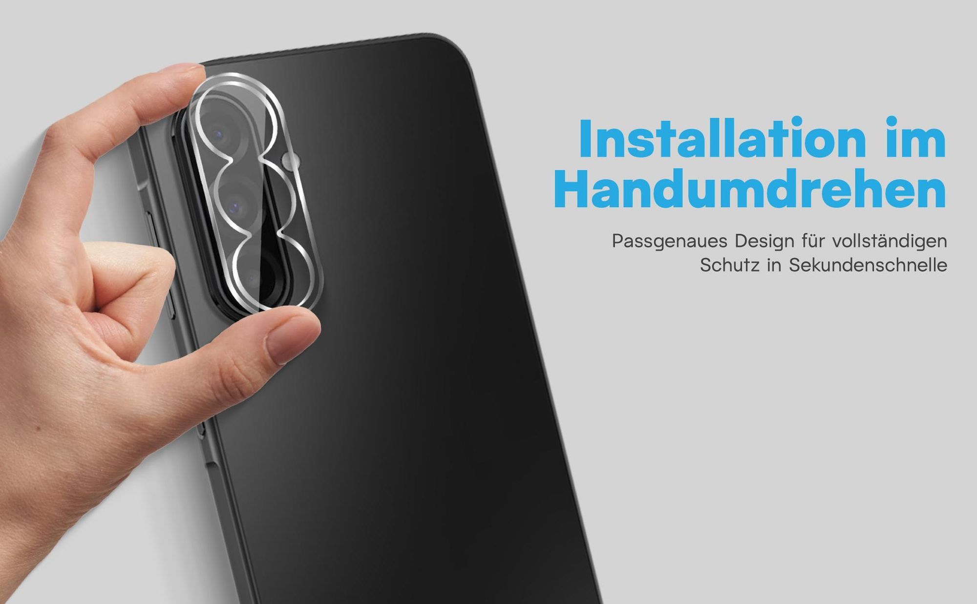 2x Kameraschutz aus 9H Glas für Samsung Galaxy A57 5G in passgenauem Design