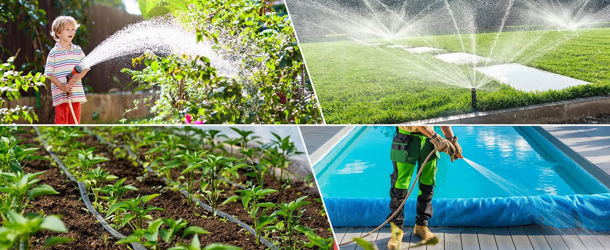 DEWENWILS Bewässerungscomputer 2 Ausgänge, Bewässerungssteuerung für Garten