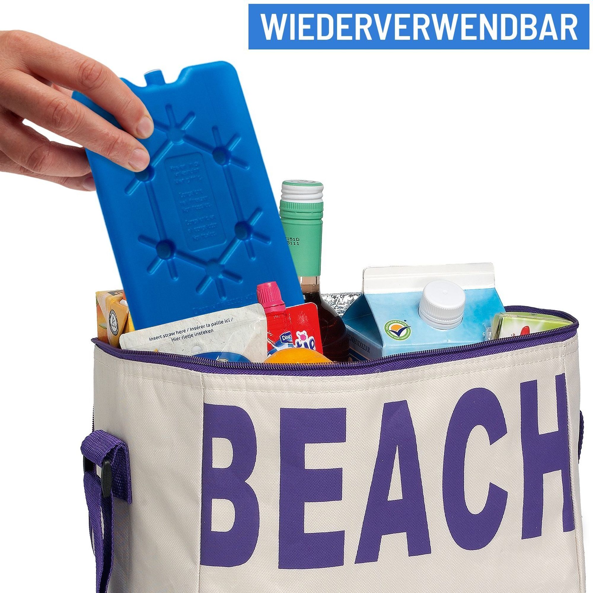 DEUBA® Kühlakku 6 Stück 12 Stunden Flach je 170ml für Kühltasche Kühlbox Outdoor Kühlelement Kühlpack Cool Pack Kühlakkus