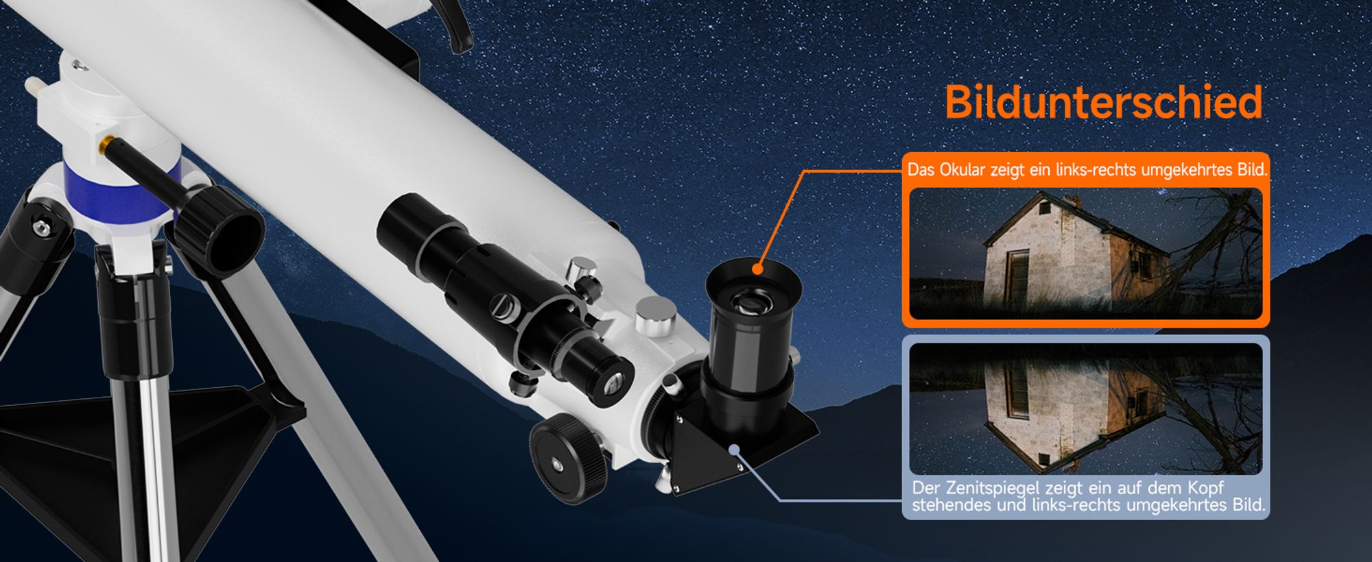 Svbony SV520 Teleskop, Astronomie Teleskop mit Altazimut-Montierung, 90mm Öffnung, 800 mm Brennweite, Teleskop-Kit für Kinder,Erwachsene