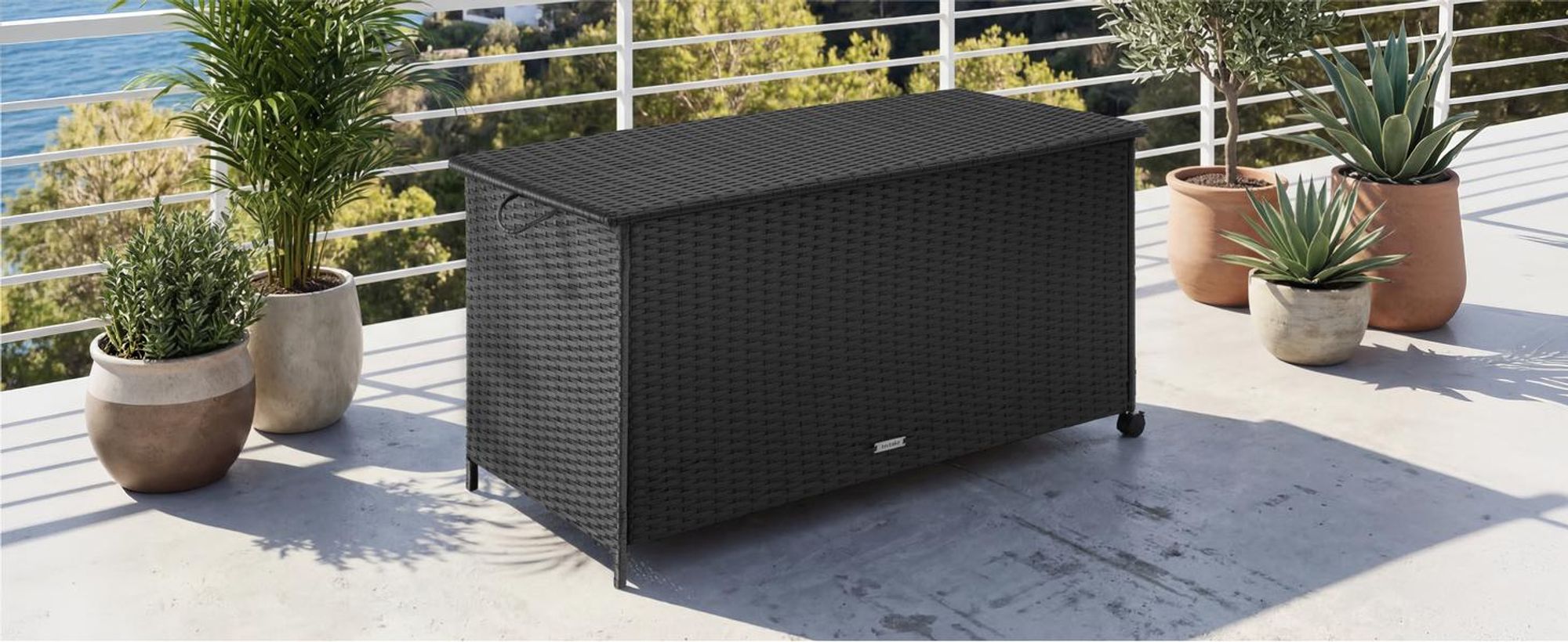 tectake® Auflagenbox Kuusamo 116 x 54 x 64 cm