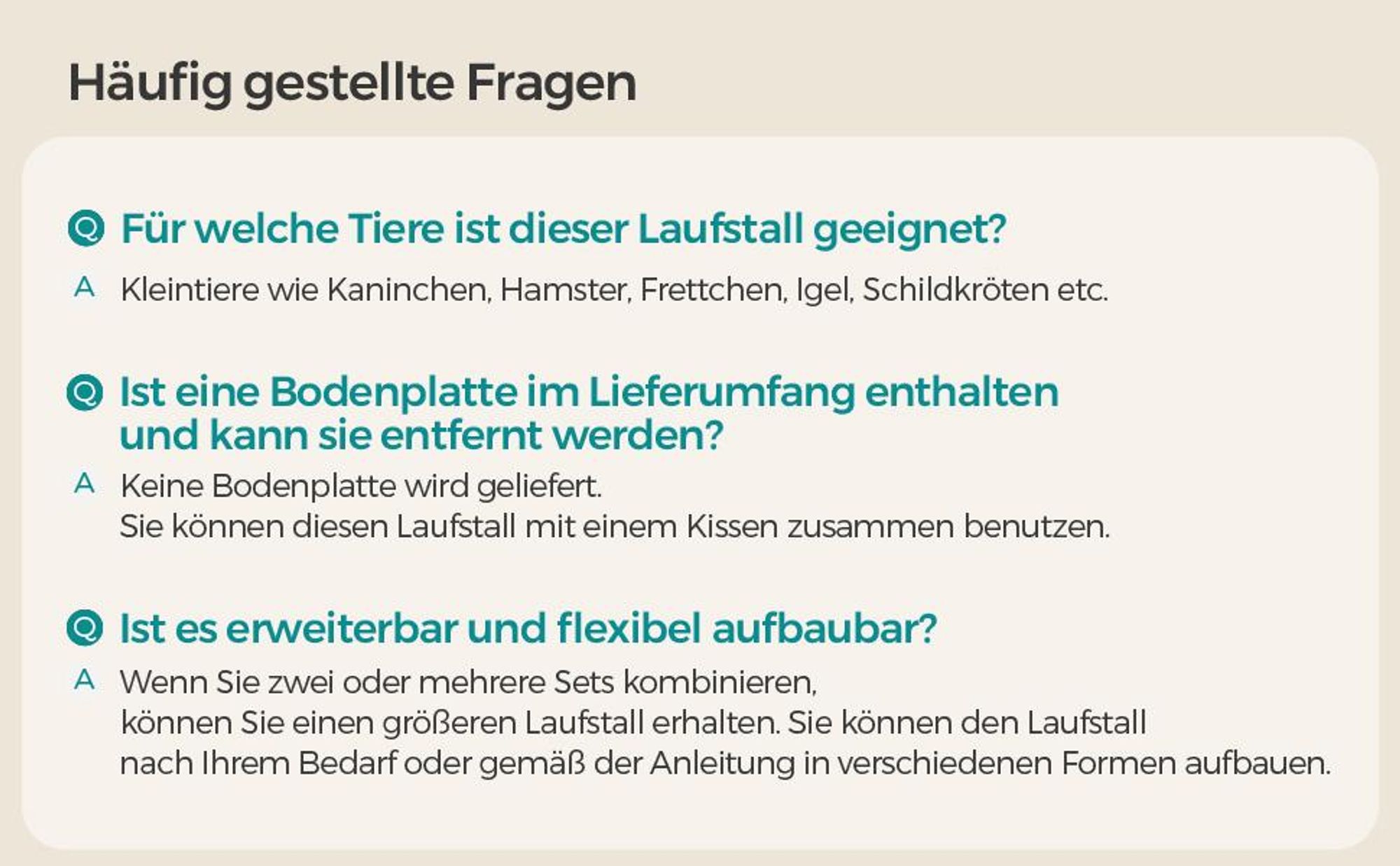 SONGMICS Kleintierkäfig, Kleintiergehege, Freilauf, Metallgitter, DIY schwarz