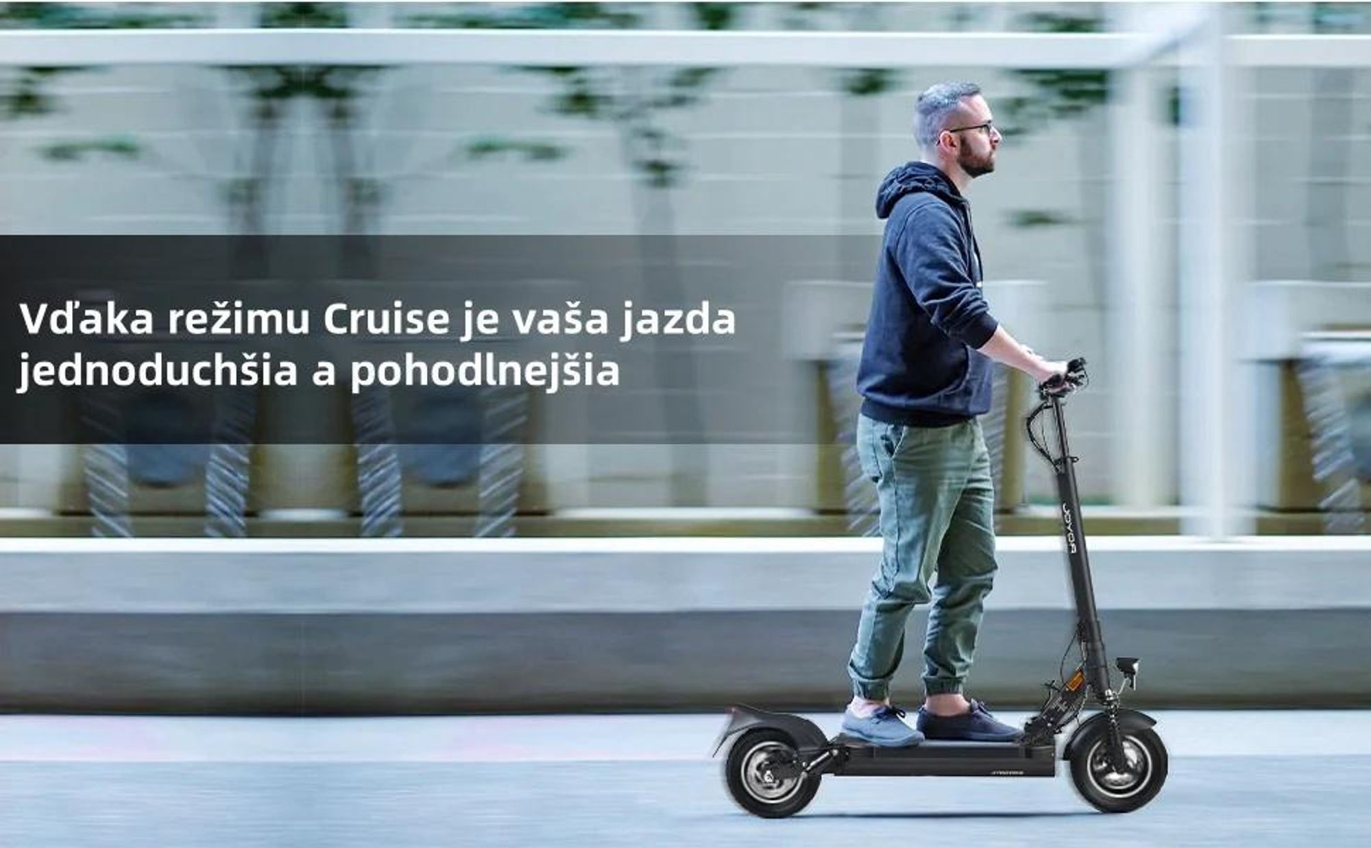Elektrický Kolobežka JOYOR Y8-S S Certifikátom ABE - 500W Motor 48V26AH Batéria 85KM Dojazd Kotúčová Brzda - Čierna