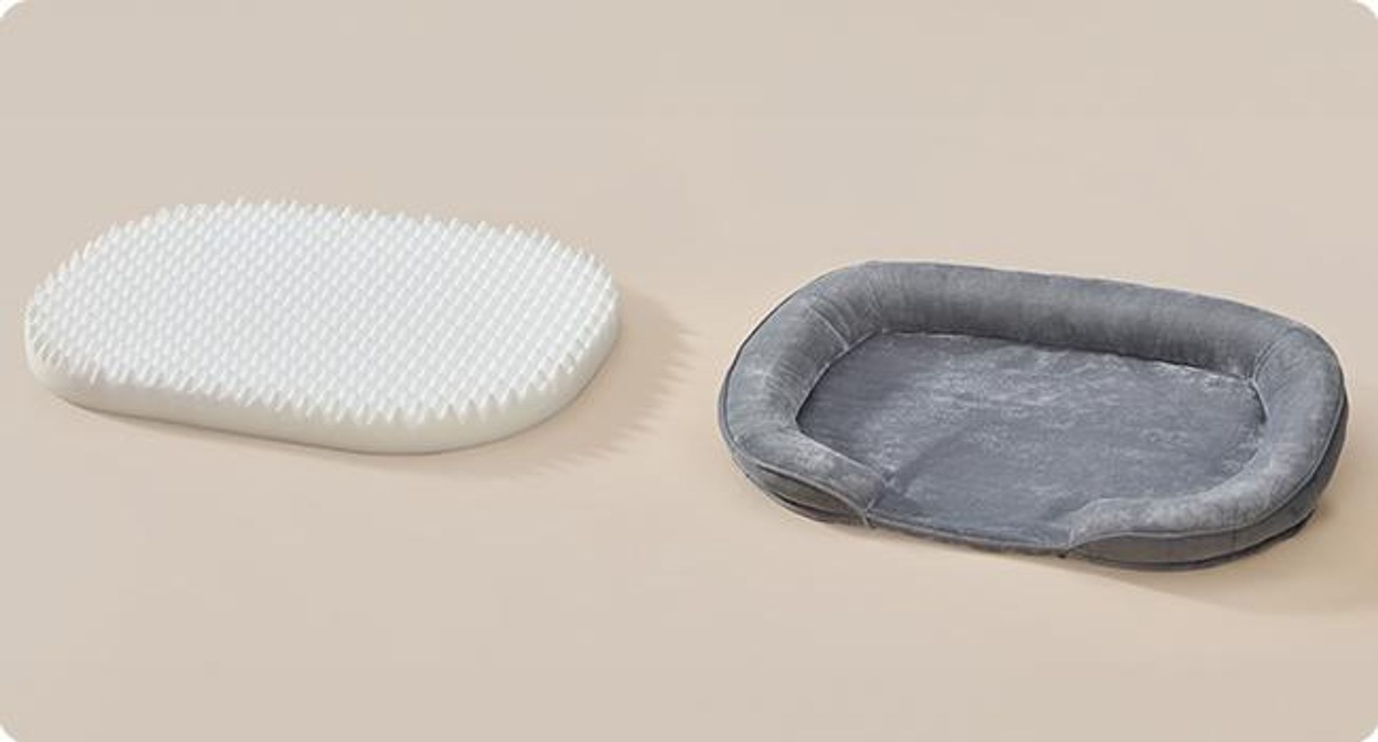 Feandrea Hundebett, Hundekissen, wasserdichte Innenschicht, erhöhte Ränder, abnehmbarer