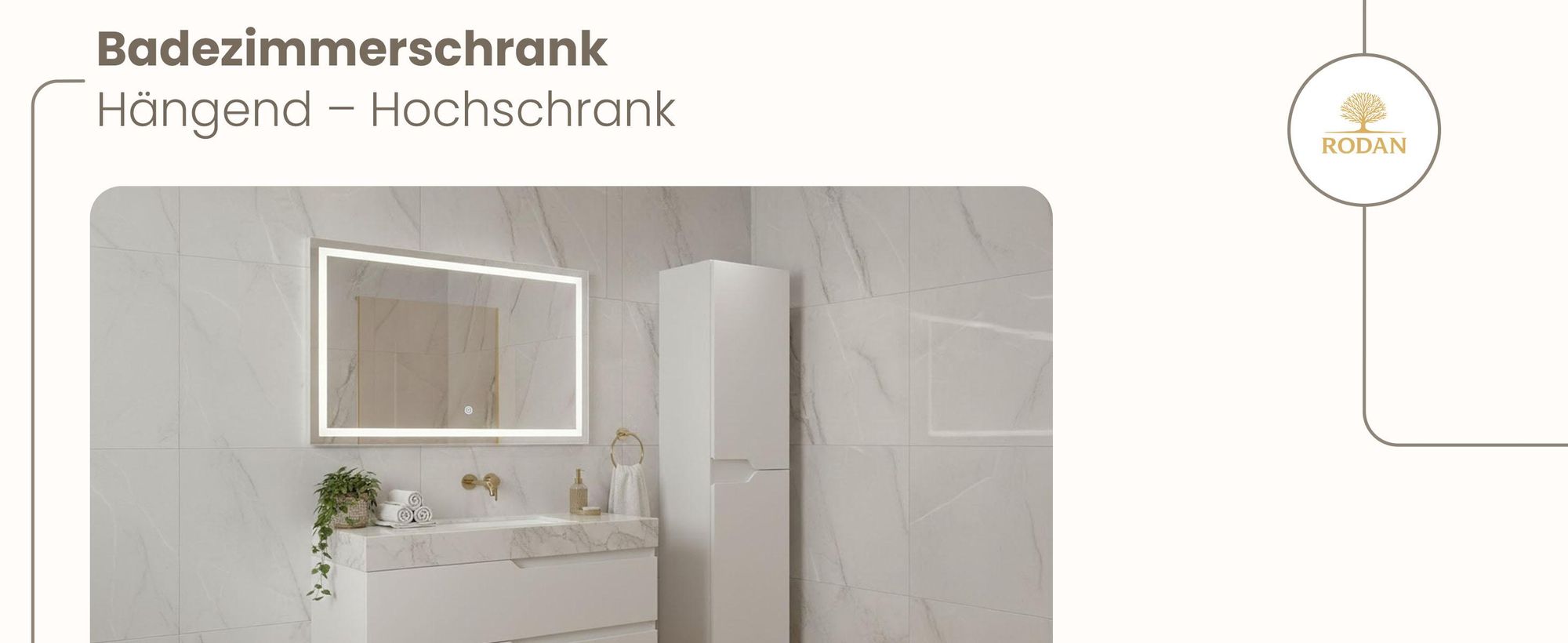 RODAN, Badmöbel, Badschrank, Badezimmermöbel, Badezimmer, MODERN, Waschbeckenunterschrank