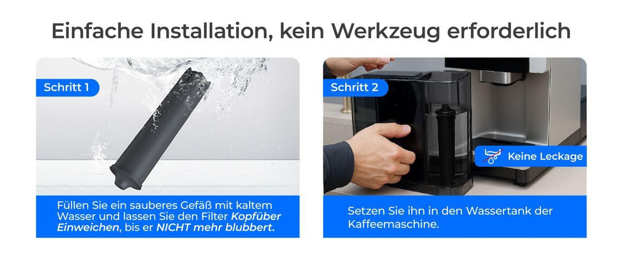 Waterdrop Ersatzwasserfilter,Kompatibel mit Smart,Smart+,24233 Filterpatrone, Kompatibel mit E8,E6 Kaffeevollautomat,Verhindert Kalkablagerungen (12)
