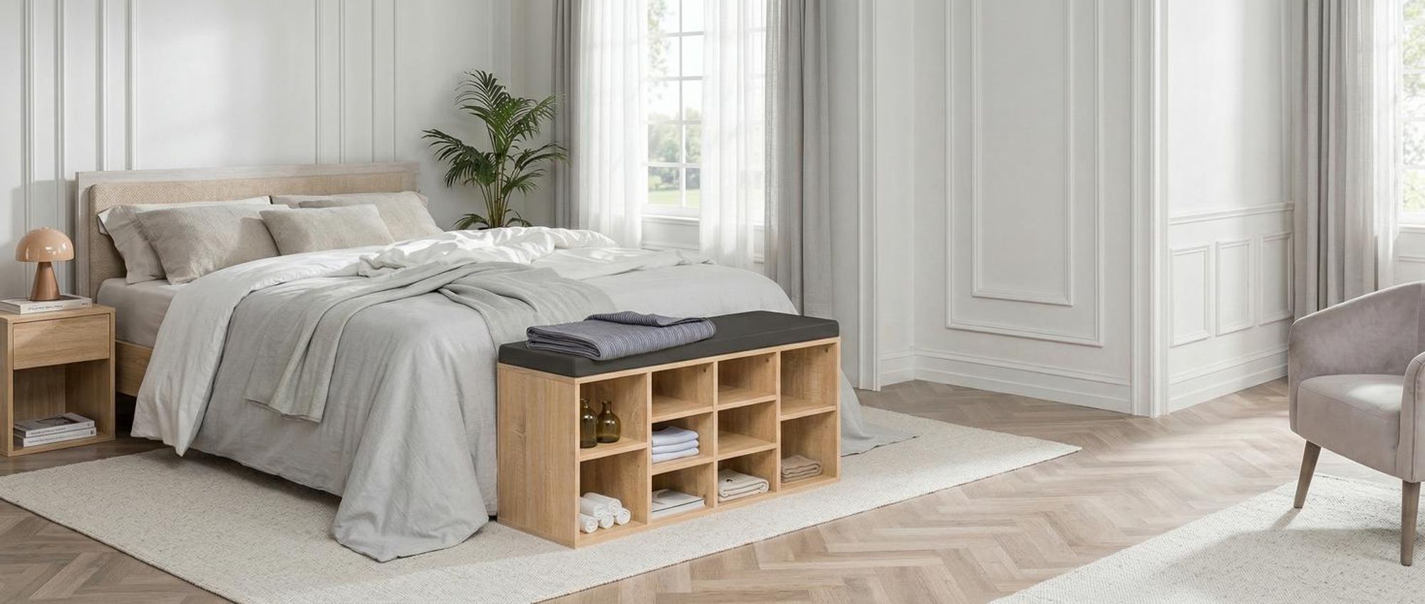 tectake® Schuhschrank Max 103,5 x 48 x 30 cm