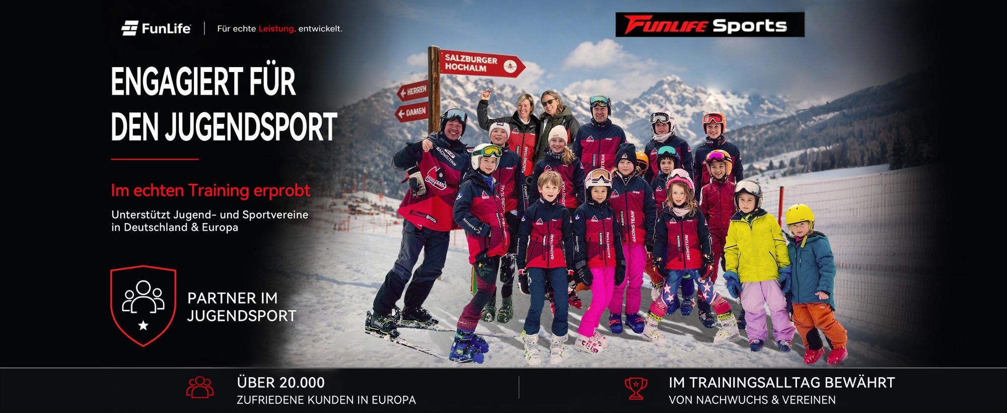 FunLife unterstützt Jugend- und Sportvereine und steht für Bewegung mit Verantwortung.