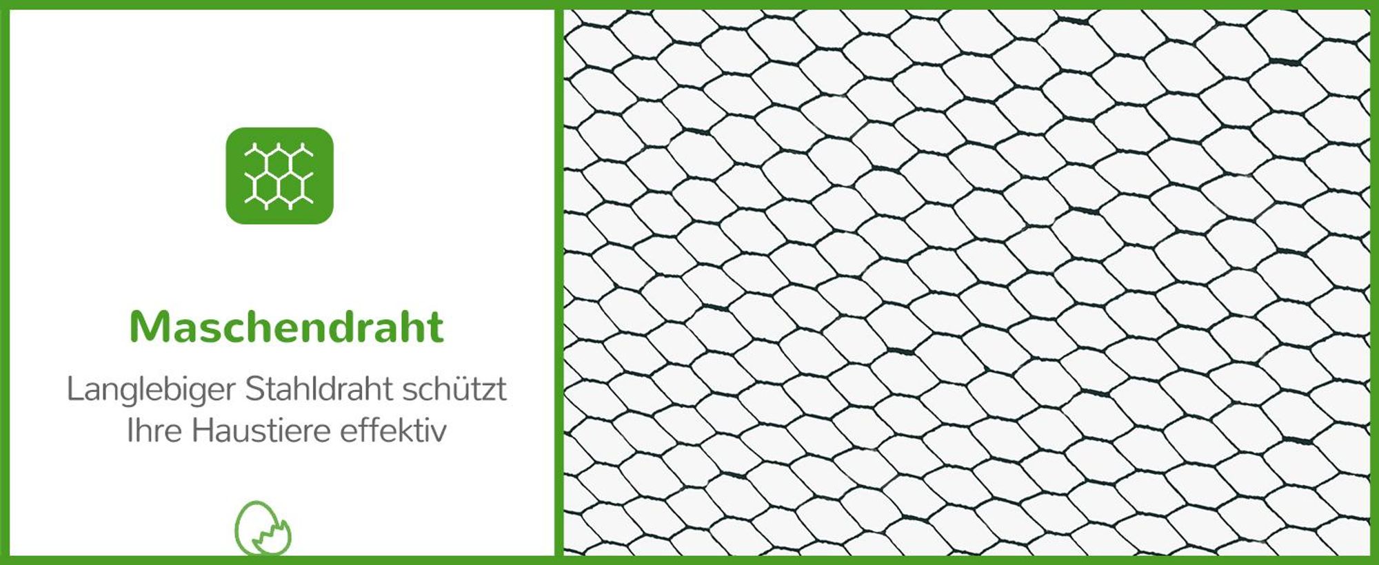 PawHut Hühnerstall 400 x 346 x 263 cm Freilaufgehege aus Stahl, Hühnerkäfig mit Abdeckung, Tür, Hühnergehege für 10-15 Hühner, Kleintiere, Grau