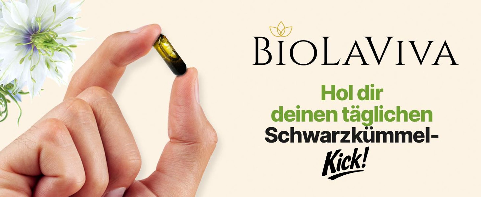 BIOLAVIVA Schwarzkümmelöl Kapseln – 240 Stück, ungefiltert