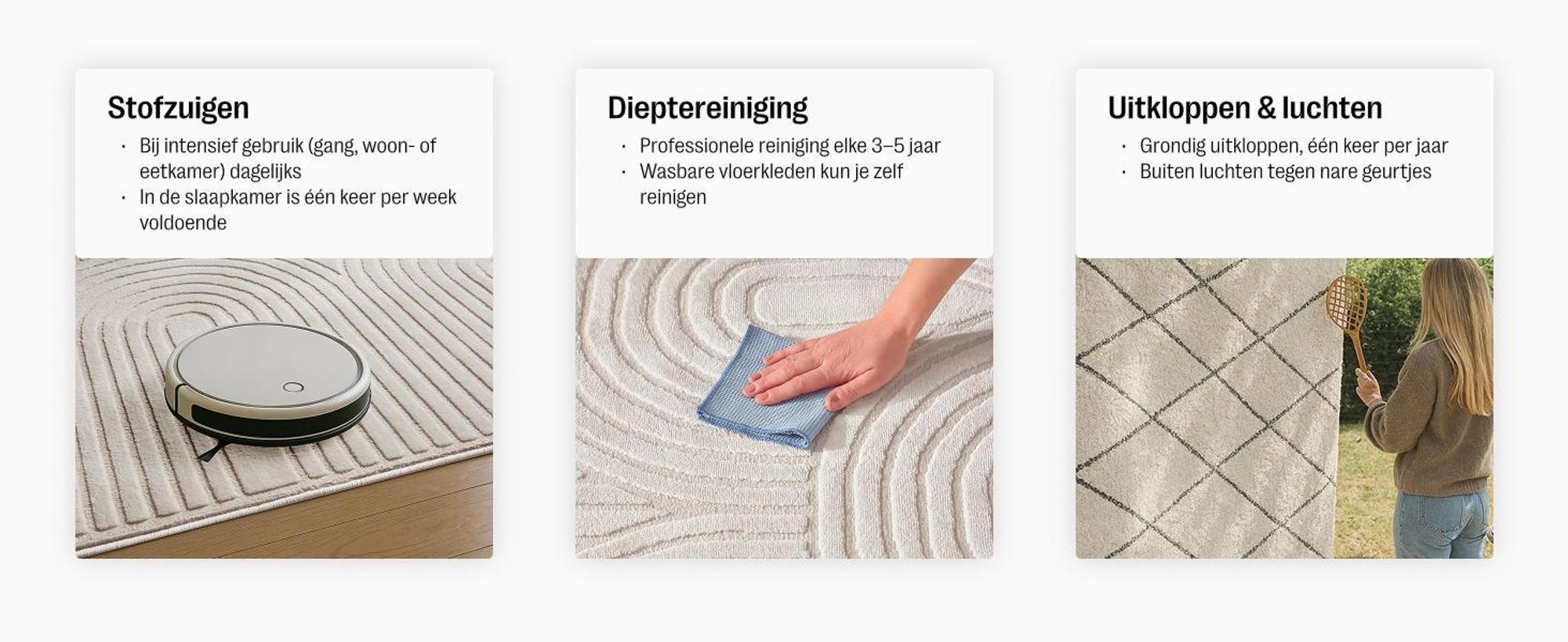 benuta vloerkleed van katoen Tom Zwart/Wit 70x200 cm Loper Scandinavisch vloerkleed woonkamer katoen rechthoekig