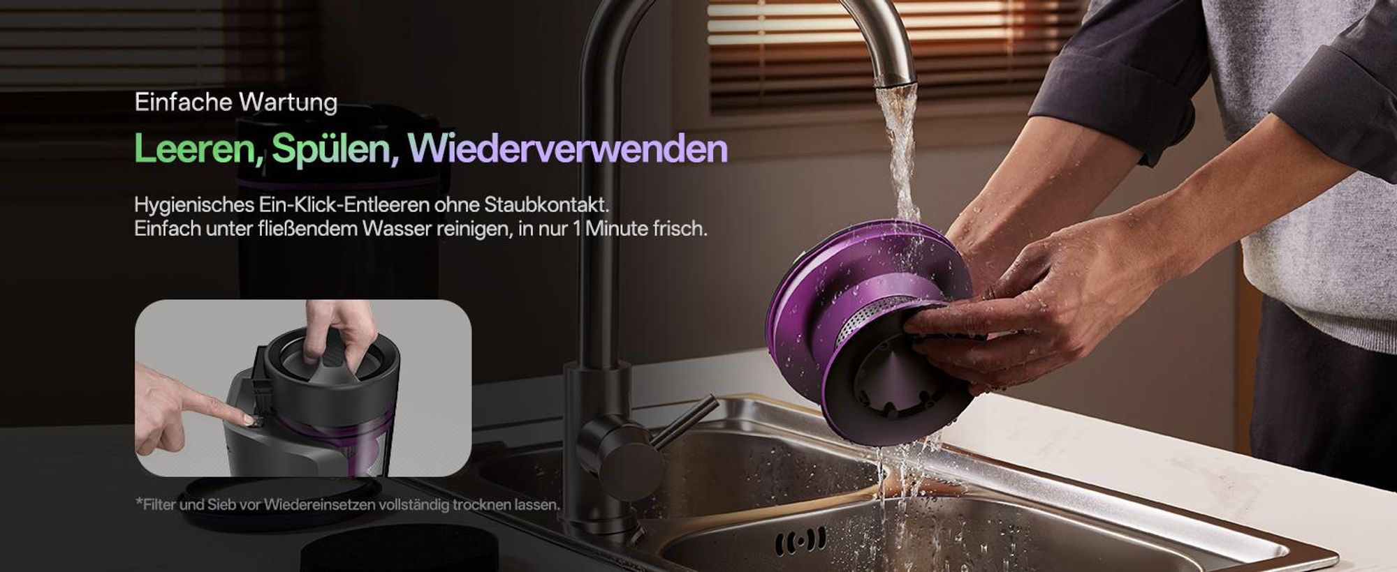 Vactidy Saugroboter W15 3-in-1 Nass Trocken Roboterstaubsauger mit Absaugstation, 10000Pa, 180 min, 4L Riesenbehälter