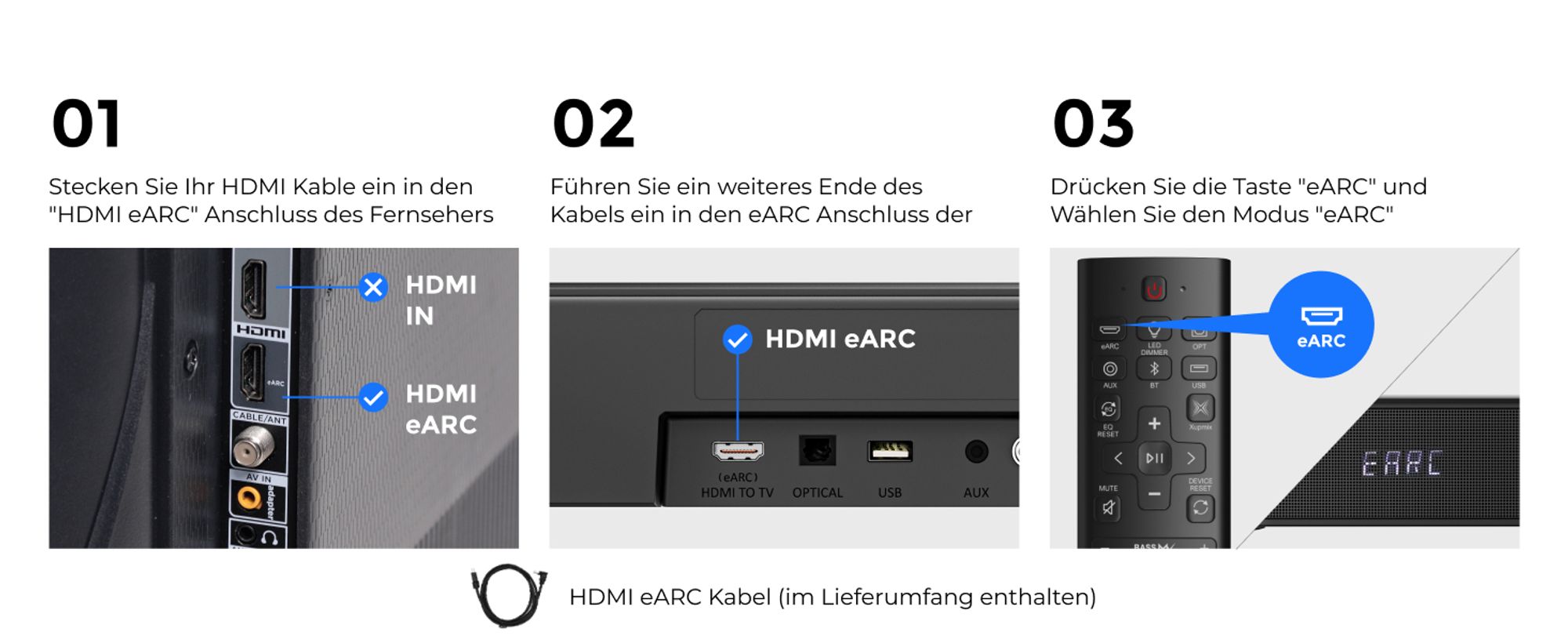 ULTIMEA 7.1ch Dolby Atmos Soundbar mit Subwoofer für TV, Surround Sound System für Heimkino, App Steuerung, 4 Surround Lautsprechern