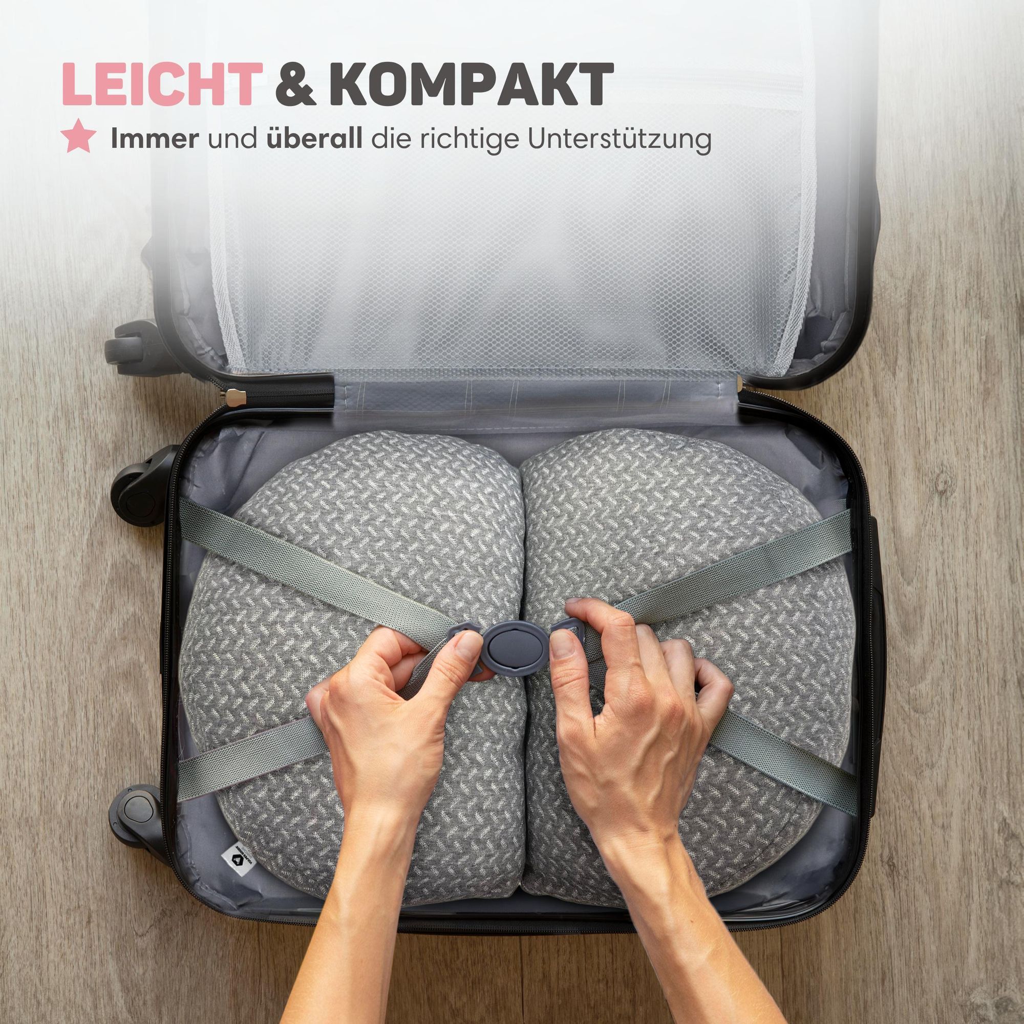 Vulpes Goods Stillkissen 3-in-1-60x72x16cm|U-förmig Schwangerschaftskissen für Babyunterstützung | Lagerungskissen Baby für Stillen| Stillkissen
