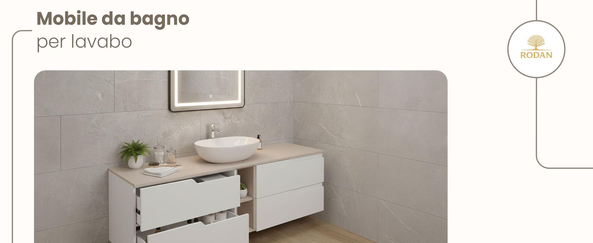 RODAN, mobile bagno, mobile sotto lavabo, mobile bagno moderno, mobili per il bagno