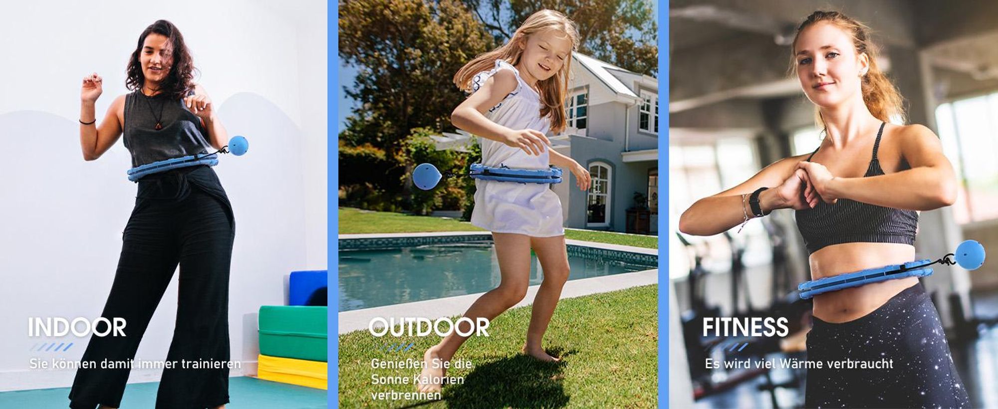 Hula-Hoop-Reifen, Smart Hoop Reifen, Gymnastikreifen, einstellbare Größe 66-120cm, für Gewichtsverlust, Fitness, Unterhaltun