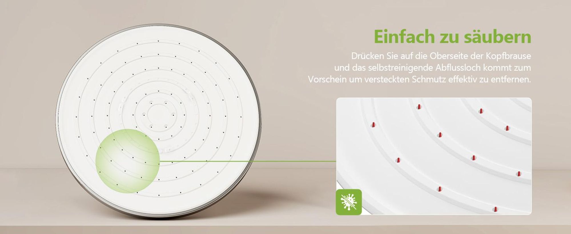 S’AFIELINA Duschsäule ohne Armaturen Duschsystem mit 3 Strahlarten Handbrause und Kopfbrause Versenkbares Regal Höhenverstellbar