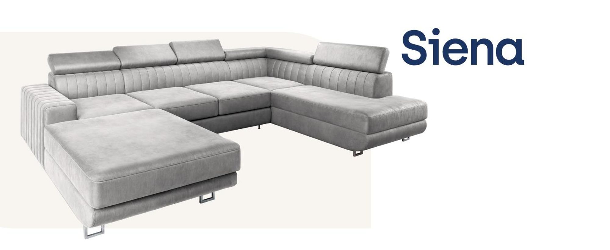 Ecksofa SIENA L-S mit Schlaffunktion und Bettkasten