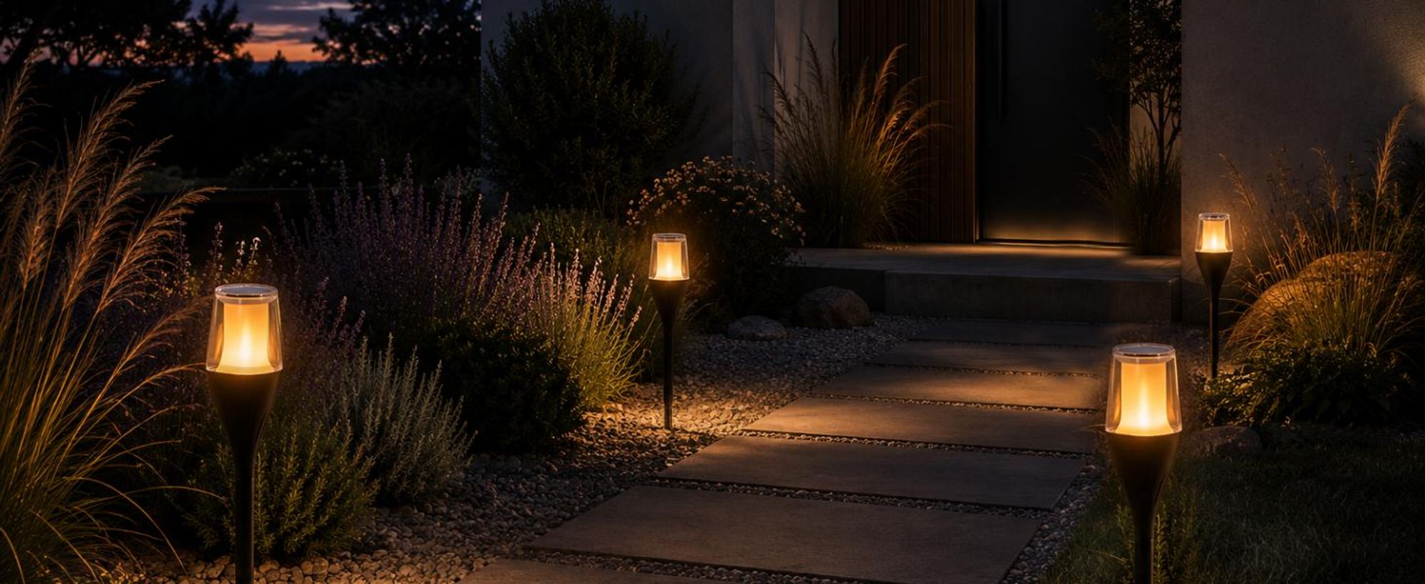 LUMILED Solar Gartenfackel Solarleuchte 64,5 cm mit Erdspieß LED Solarlampe flackernder Flamme IP65 Garten Solarleuchte Flammeneffekte Fackel Gartenlampe Flamme Solarlampe Flammenlicht 1 Stück