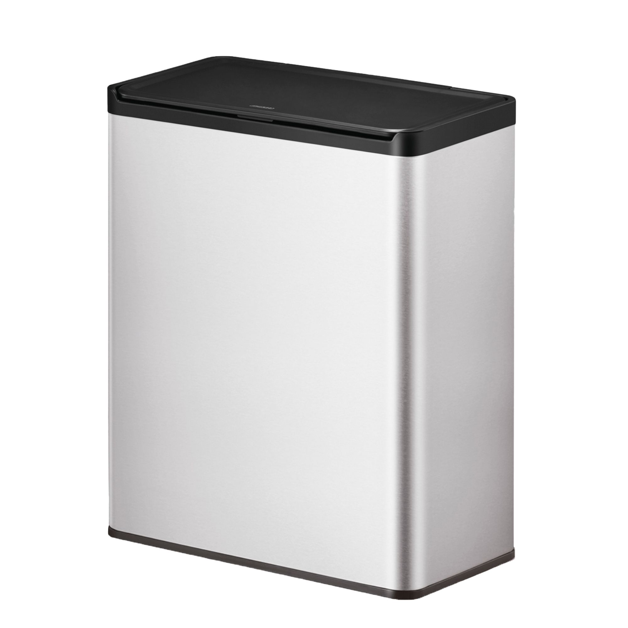 EKO - Essential Touch Recycler Abfalleimer 20+20 Liter - Stainless steel Polypropylene  - Matt Edelstahl, Schwarz