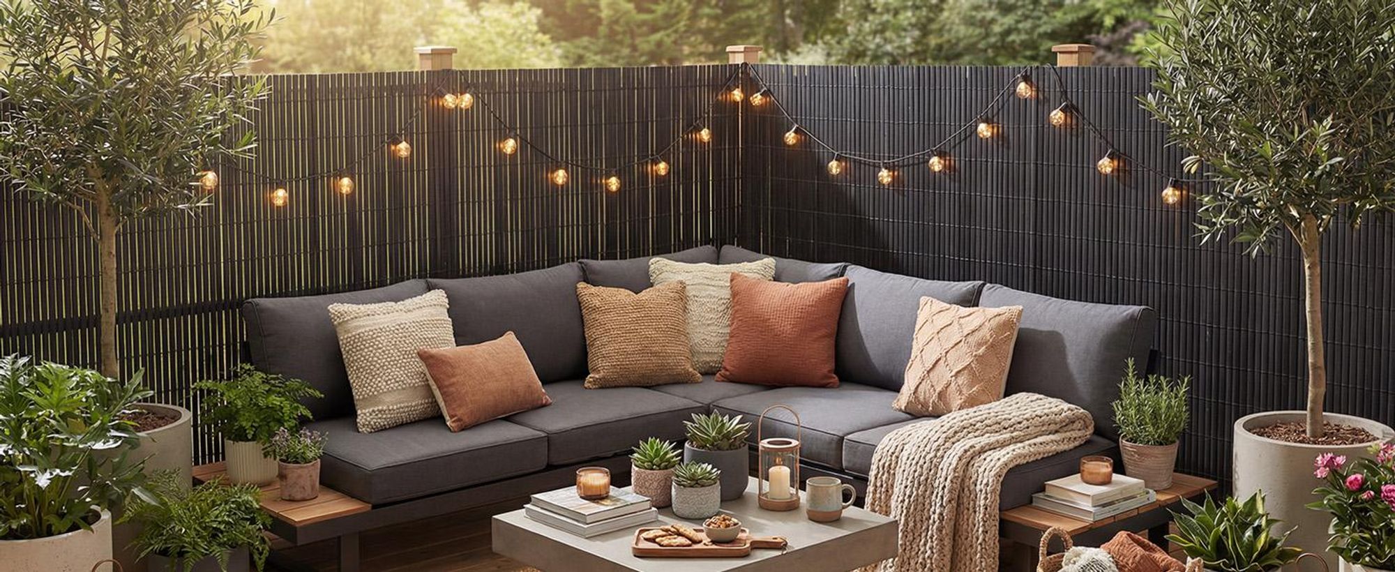 Sekey PVC Sichtschutzmatte mit Abdeckprofil Sichtschutzzaun Windschutz 160x300 cm
