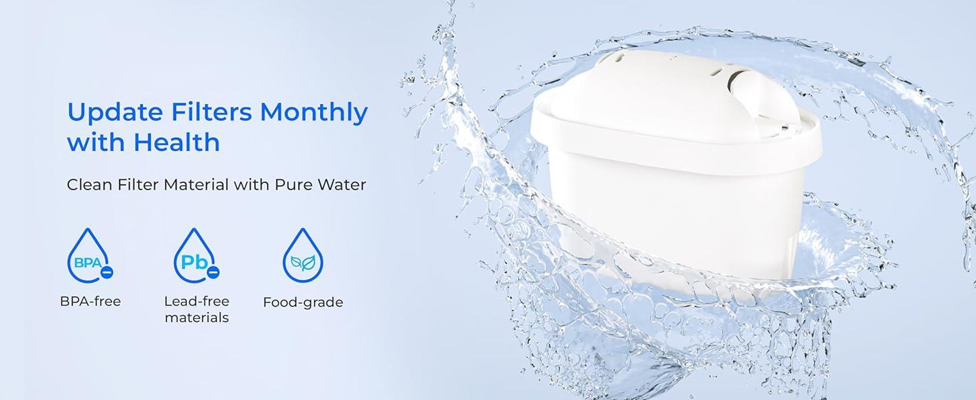 Waterdrop Wasserfilter, Ersatz für Brita® Maxtra+® Plus, Maxtra Pro® All-in-1 , Kompatibel mit Brita® Marella® (12)