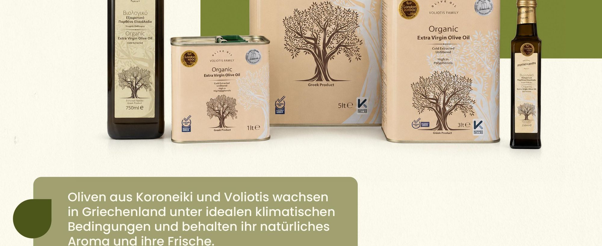Voliotis, greekbox, Olivenöl, Natives Olivenöl Extra, EVO