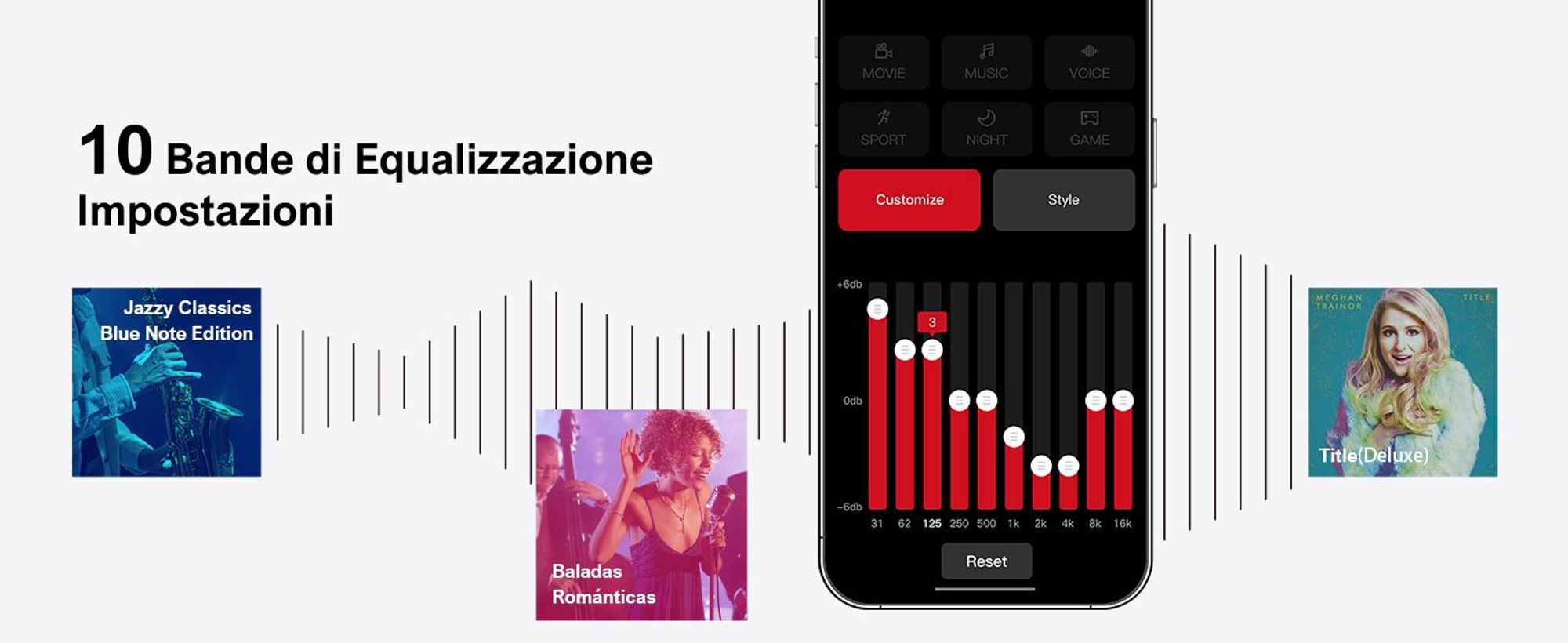 Sistema audio surround virtuale ULTIMEA 7.1 per TV, potenza di picco 410 W, soundbar con subwoofer regolabile e cassa surround, controllo APP