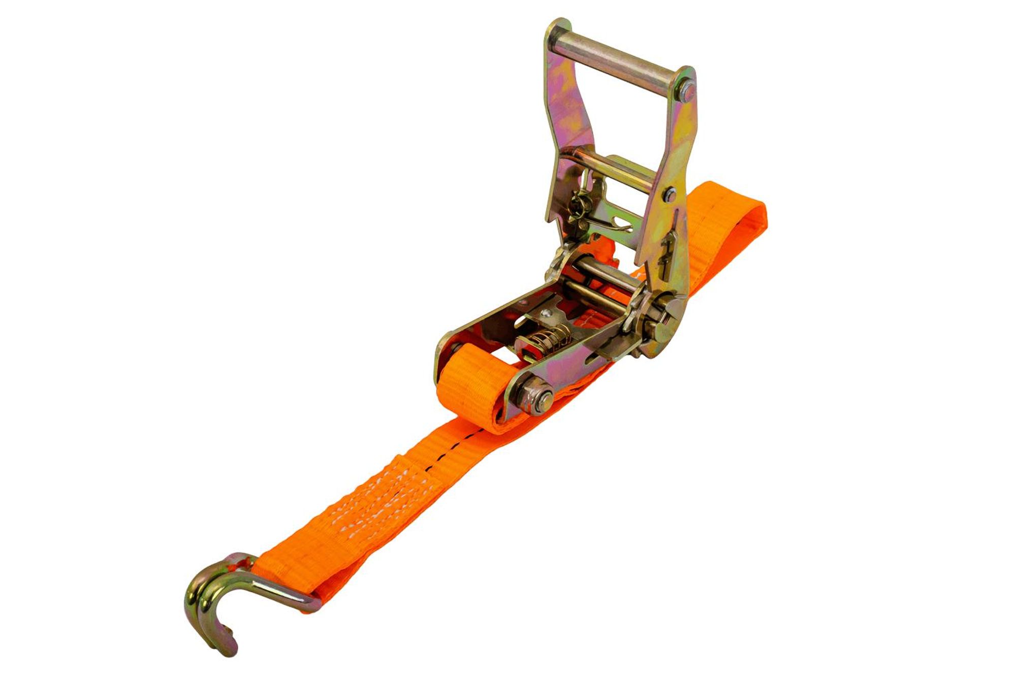 UNITRAILER Spanngurt mit Ratsche 4m 25mm 1t Zurrgurt  Orange 2-teilig Pkw Anhänger Motorrad