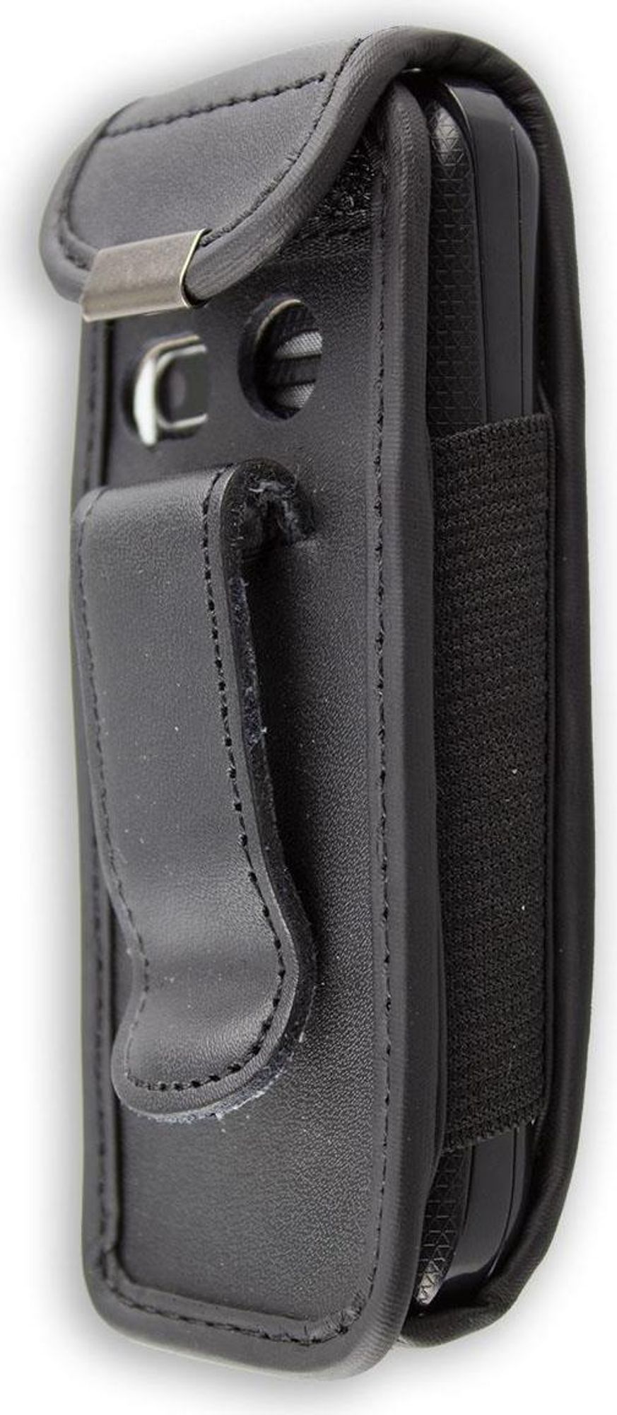 caseroxx Ledertasche mit Gürtelclip kompatibel mit Swisstone SC230 aus Echtleder, Tasche mit Gürtelclip und Sichtfenster  Bild 1