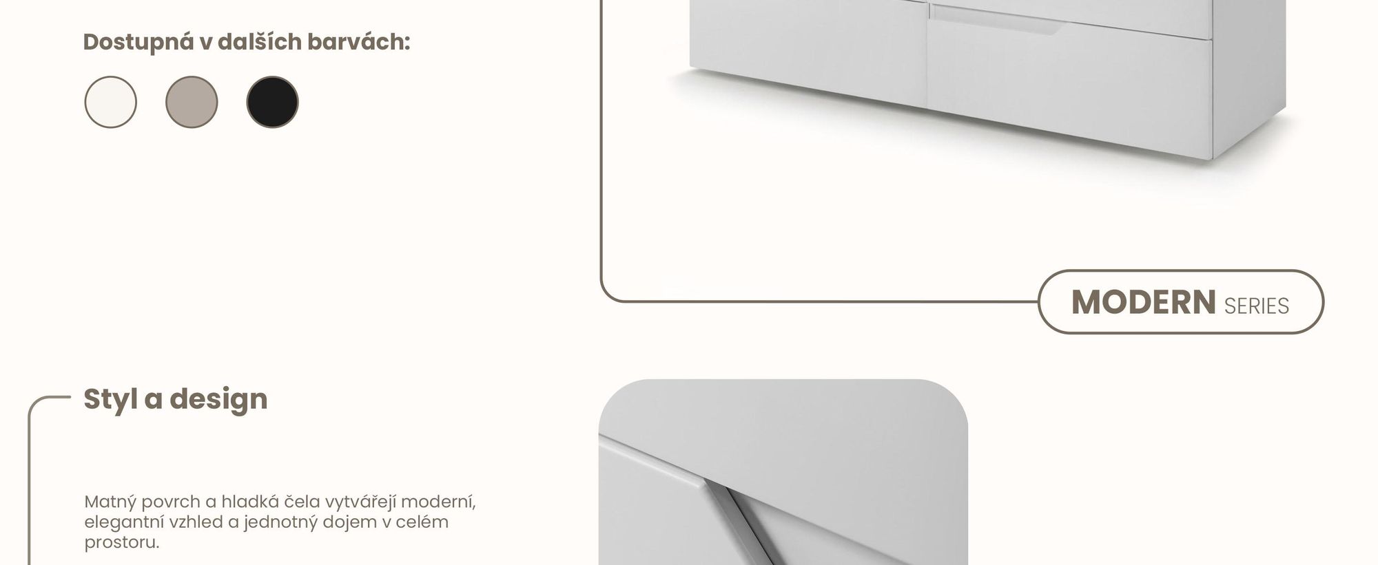 RODAN | Skříňka pod Umyvadlo - Bílá - 160 cm - S deskou Stolu - 4 Zásuvky - Závěsné - MDF čela - MODERN