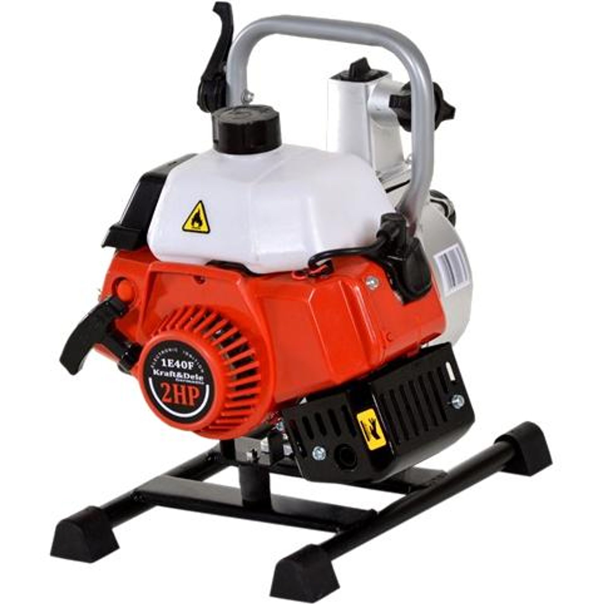 KRAFT&DELE | Benzin Wasserpumpe, 1" Zoll, 2km, 300l/min, Gartenpumpe, Teichpumpe
