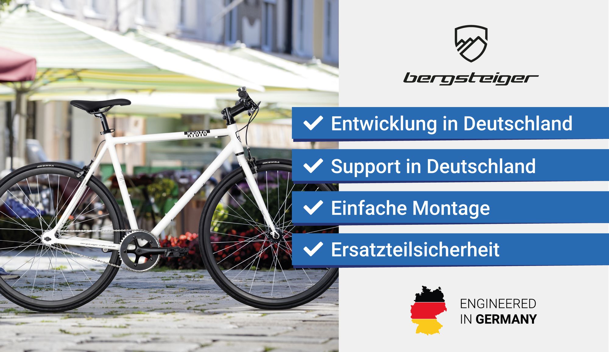Bergsteiger Kyoto 28 Zoll Singlespeed Fixie Fahrrad,