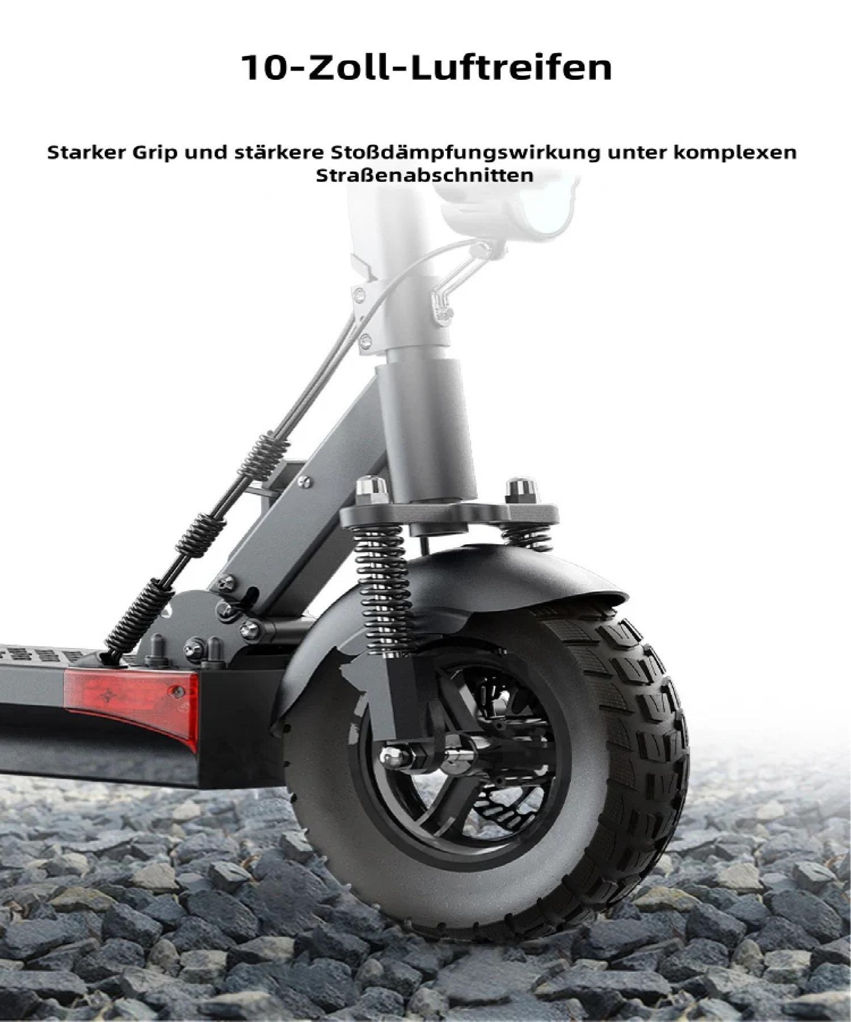 Elektroroller JOYOR Y6-S - 48V18AH Batterie 60KM Reichweite Scheibenbremsen - Schwarz