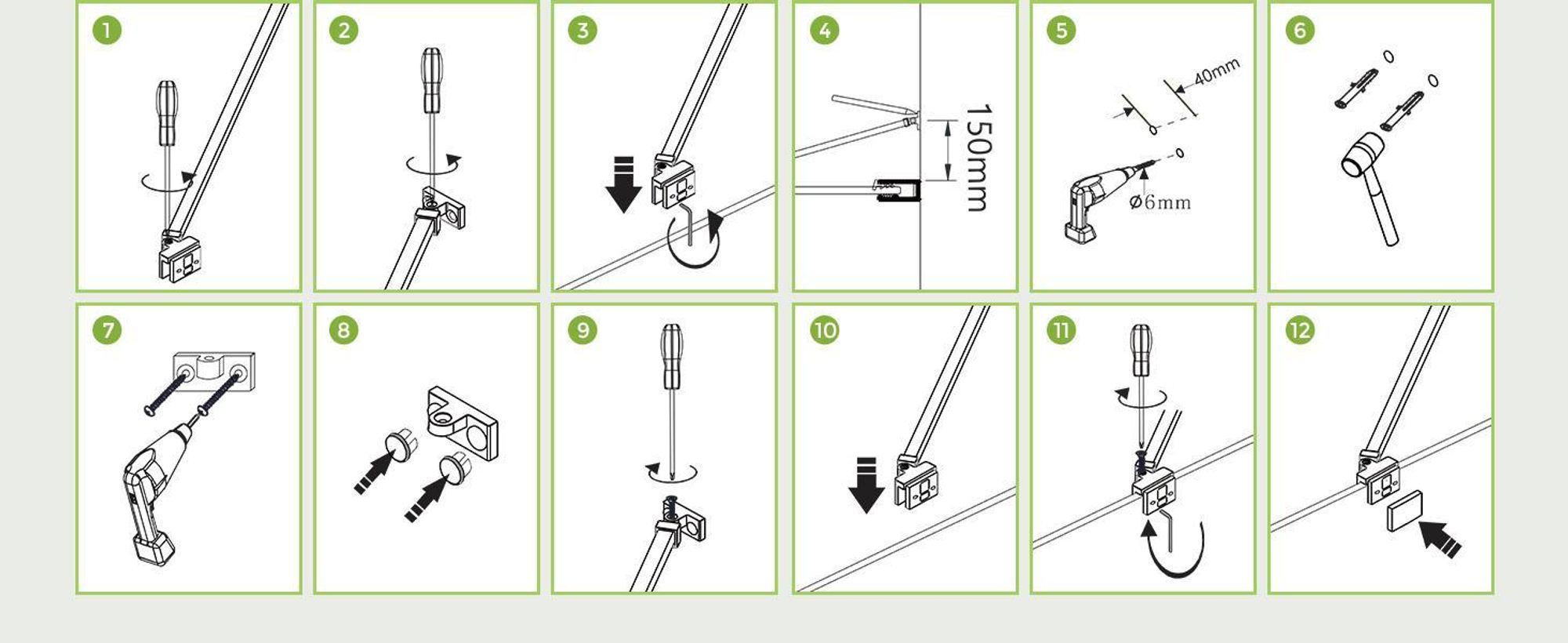 S'AFIELINA Stabilizzatore per box doccia Barra stabilizzatrice in lega di alluminio per box doccia in vetro spessore 5-6mm, regolazione staffa a muro lunghezza 500mm ,2 pezzi