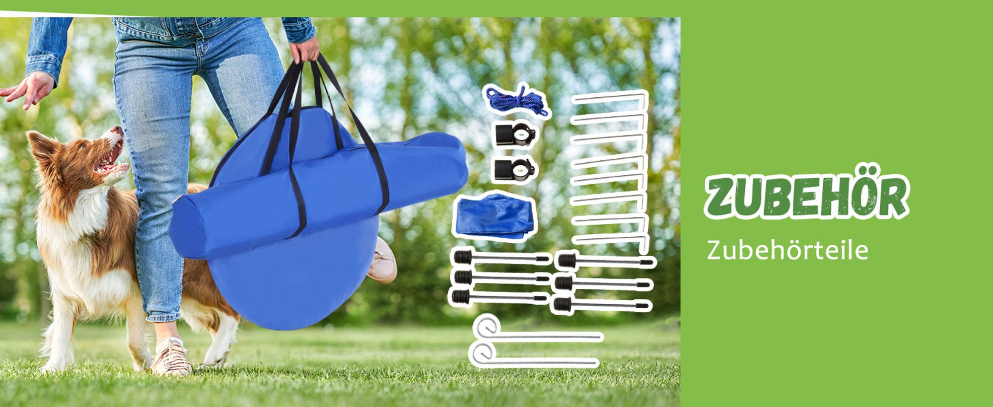 PawHut Hunde-Agility-Trainingsgeräte, Hunde-Agility-Parcours, Hund Agility Set