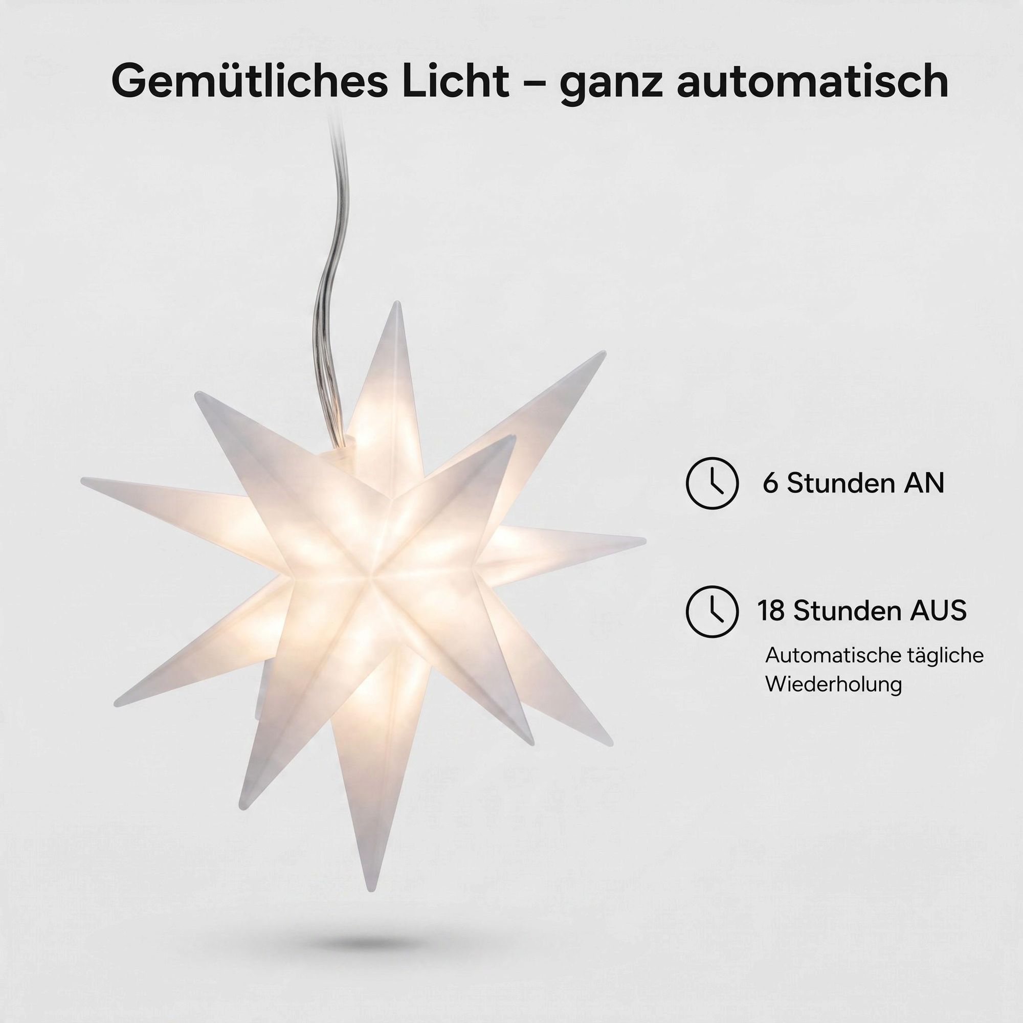 LED Stern mit Timer