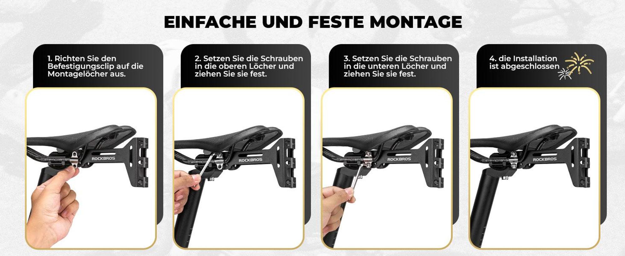 ROCKBROS Fahrrad Flaschenhalter Adapter Für 2 Wasserflaschen Aluminium Einstellbar Schwarz