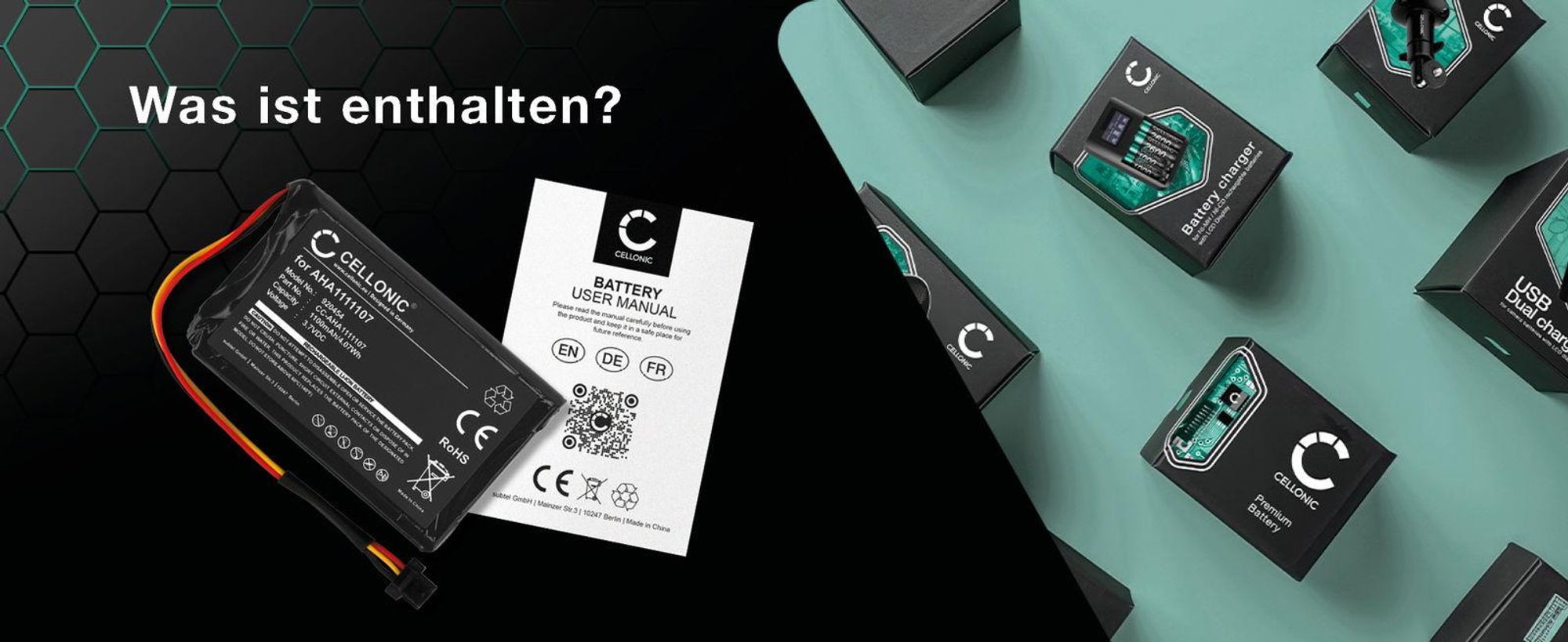 CELLONIC 1x Akku für Navigation Kompatibel mit TomTom Go 600, Go 610, NAVIGATOR 6, AHA11111010 - (1100mAh, 3.7V)